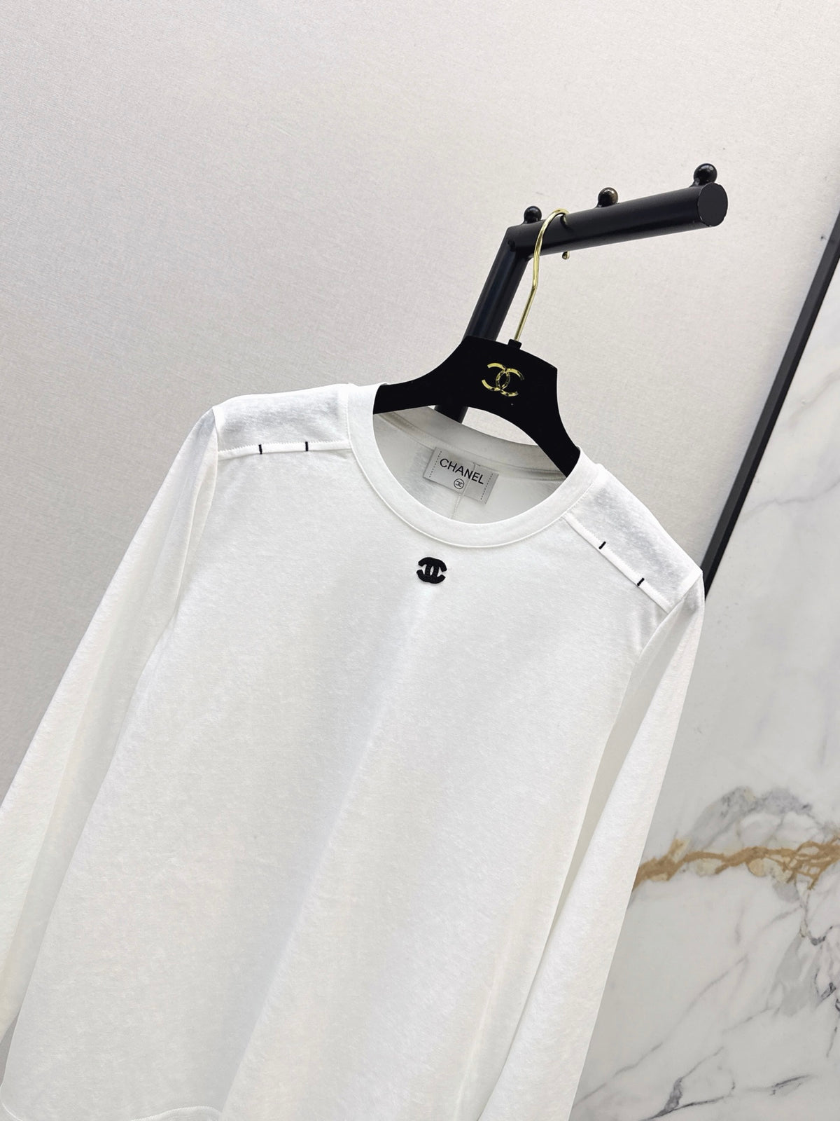 26FW New Pure Cotton Long-Sleeve White T-Shirt 🤍