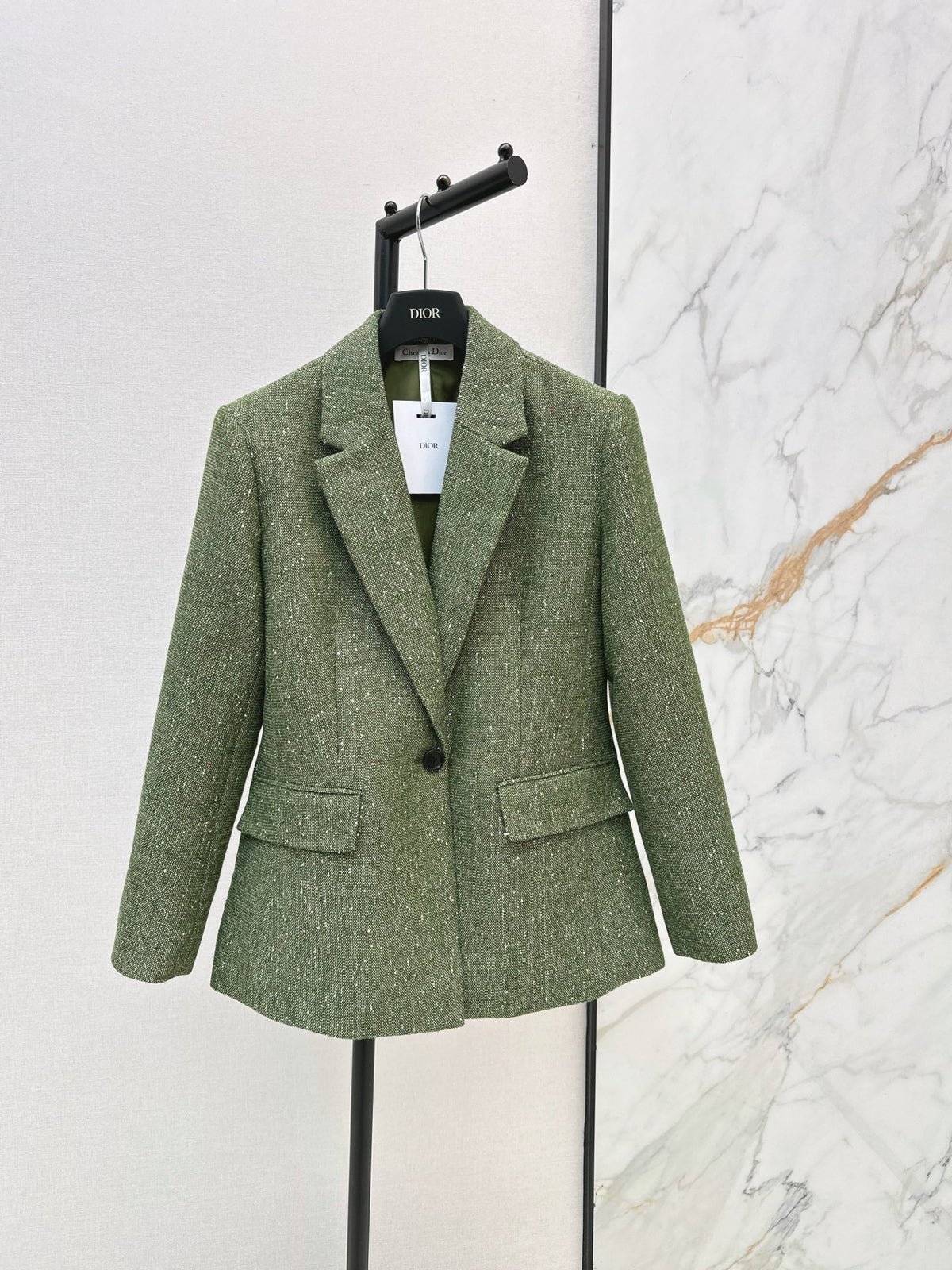 26FW New Tweed Lapel Blazer 💚