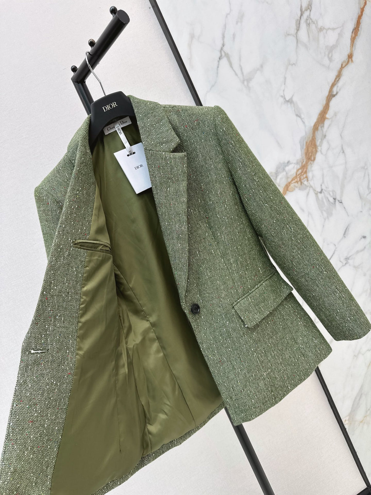 26FW New Tweed Lapel Blazer 💚