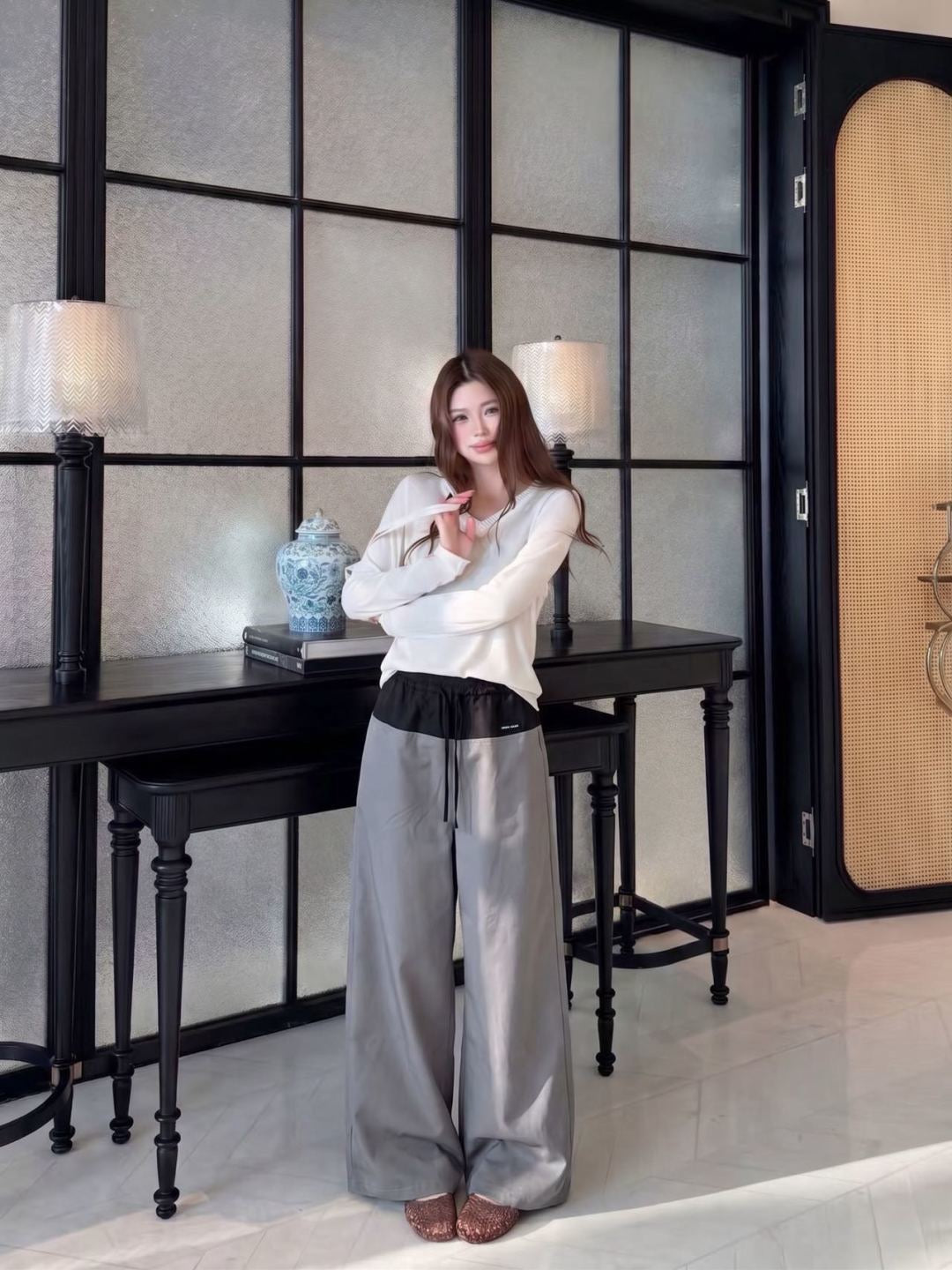 26FW New Straight-Leg Wide-Leg Trousers 🩶