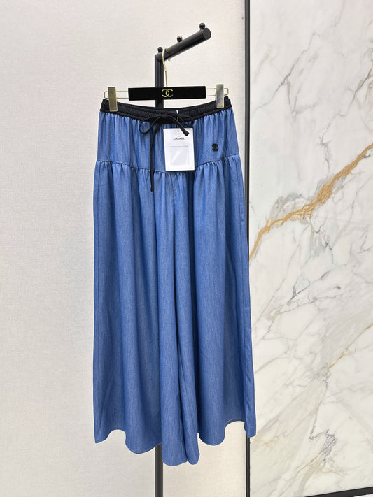 26FW New Elastic-Waist Wide-Leg Trousers 🩵🤎