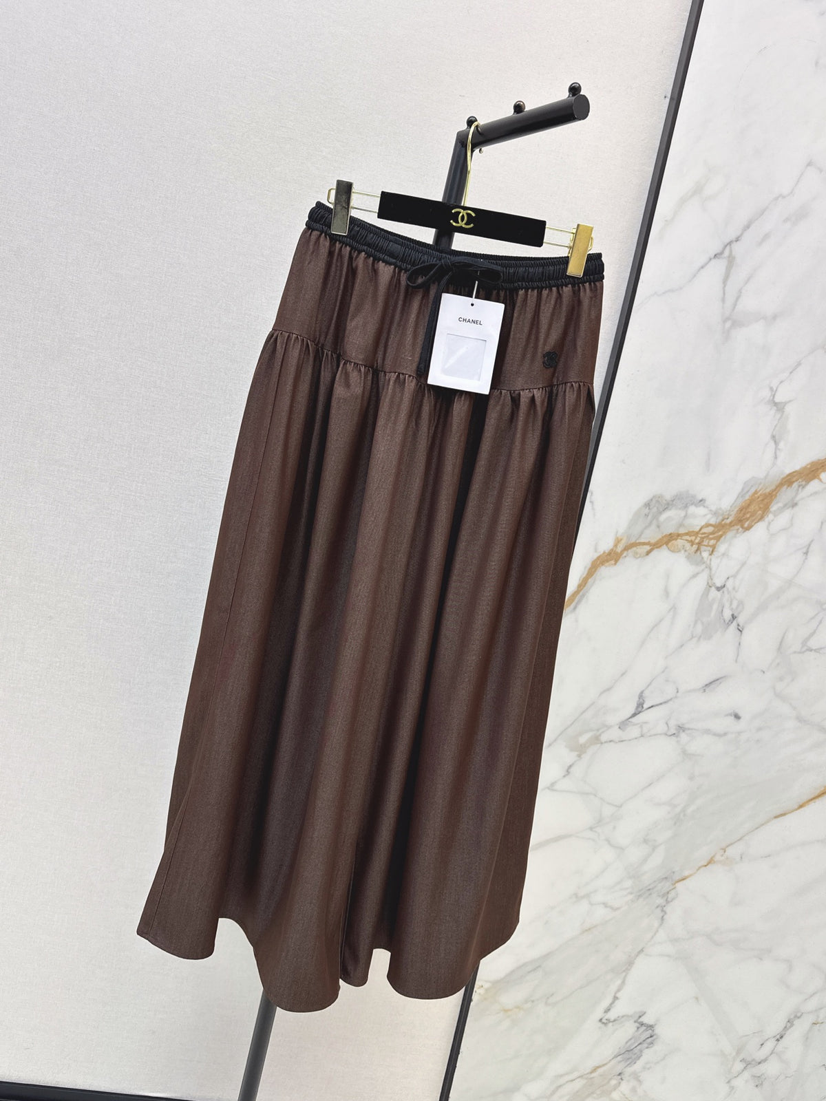 26FW New Elastic-Waist Wide-Leg Trousers 🩵🤎