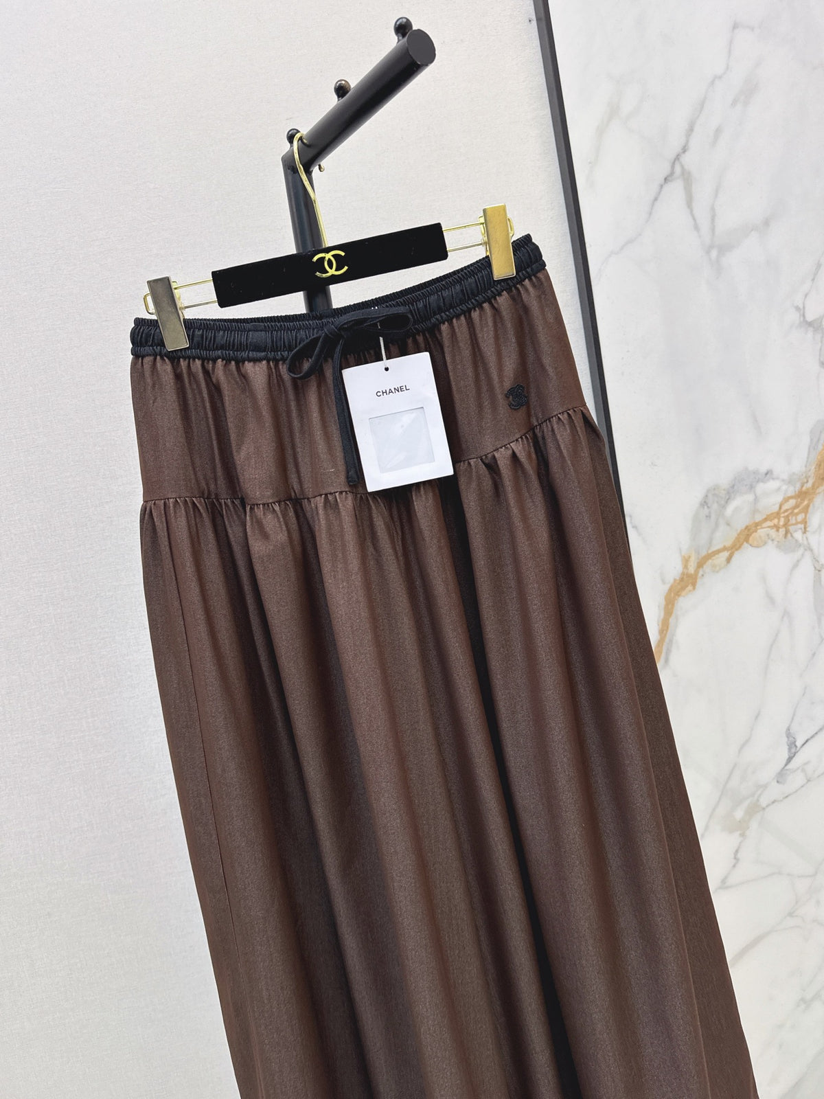 26FW New Elastic-Waist Wide-Leg Trousers 🩵🤎