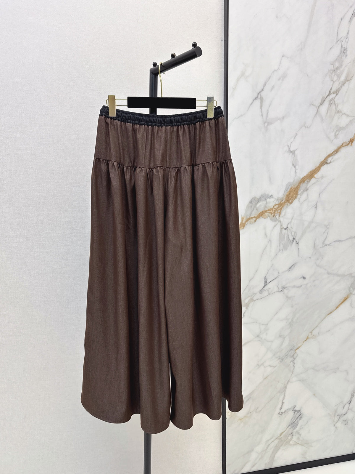 26FW New Elastic-Waist Wide-Leg Trousers 🩵🤎