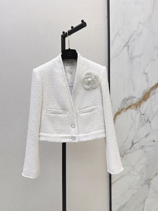 26FW New V-Neck Cropped Knit Jacket 🤍