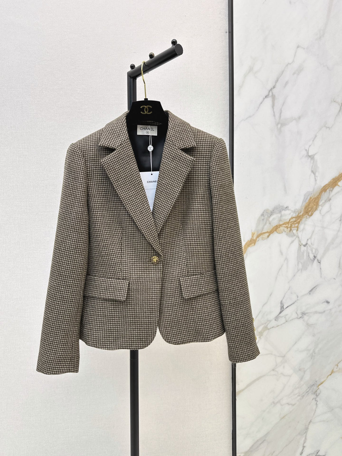 🔥Highest Quality🔥26FW New Retro Houndstooth Blazer 🤎