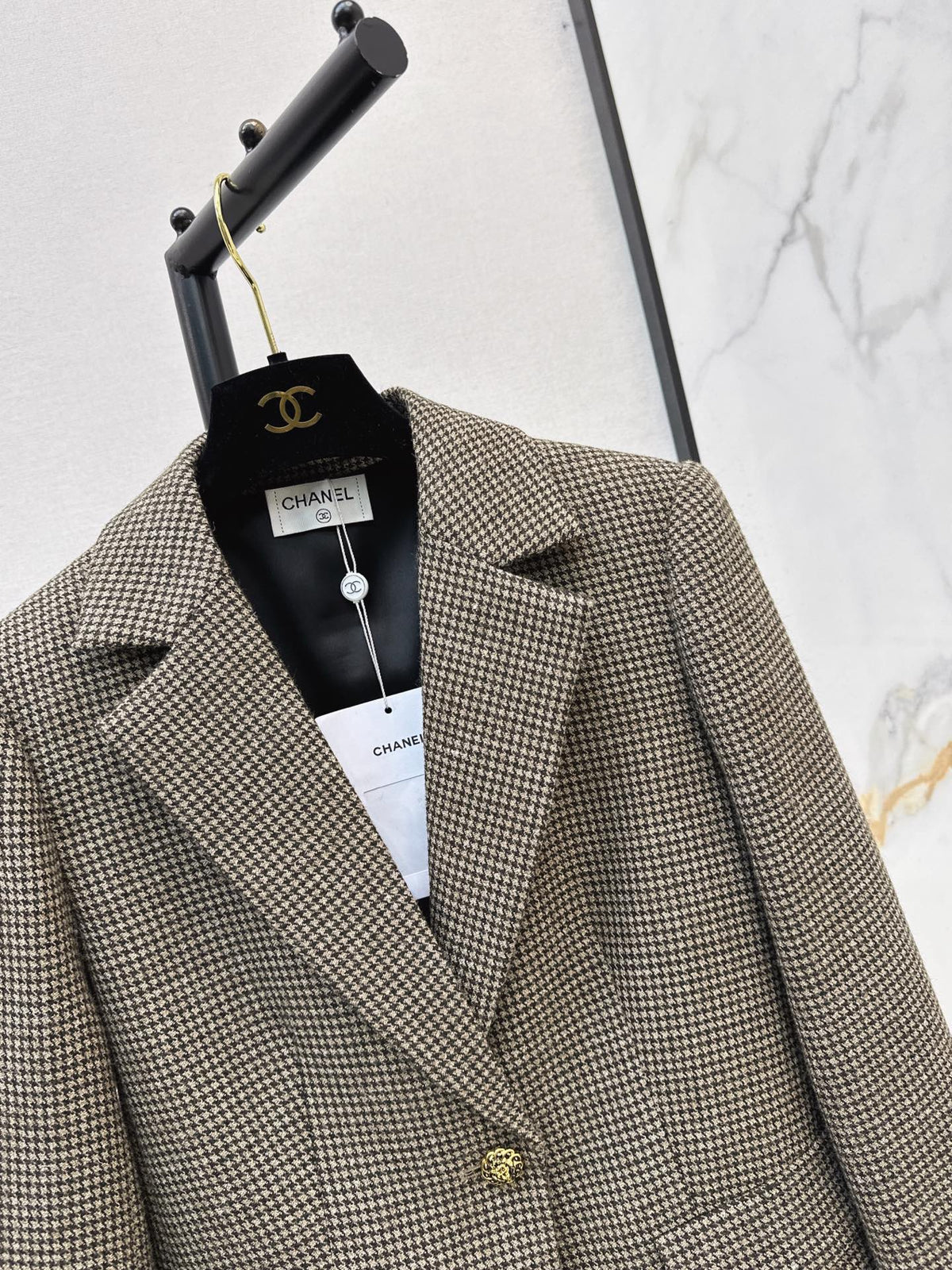 🔥Highest Quality🔥26FW New Retro Houndstooth Blazer 🤎