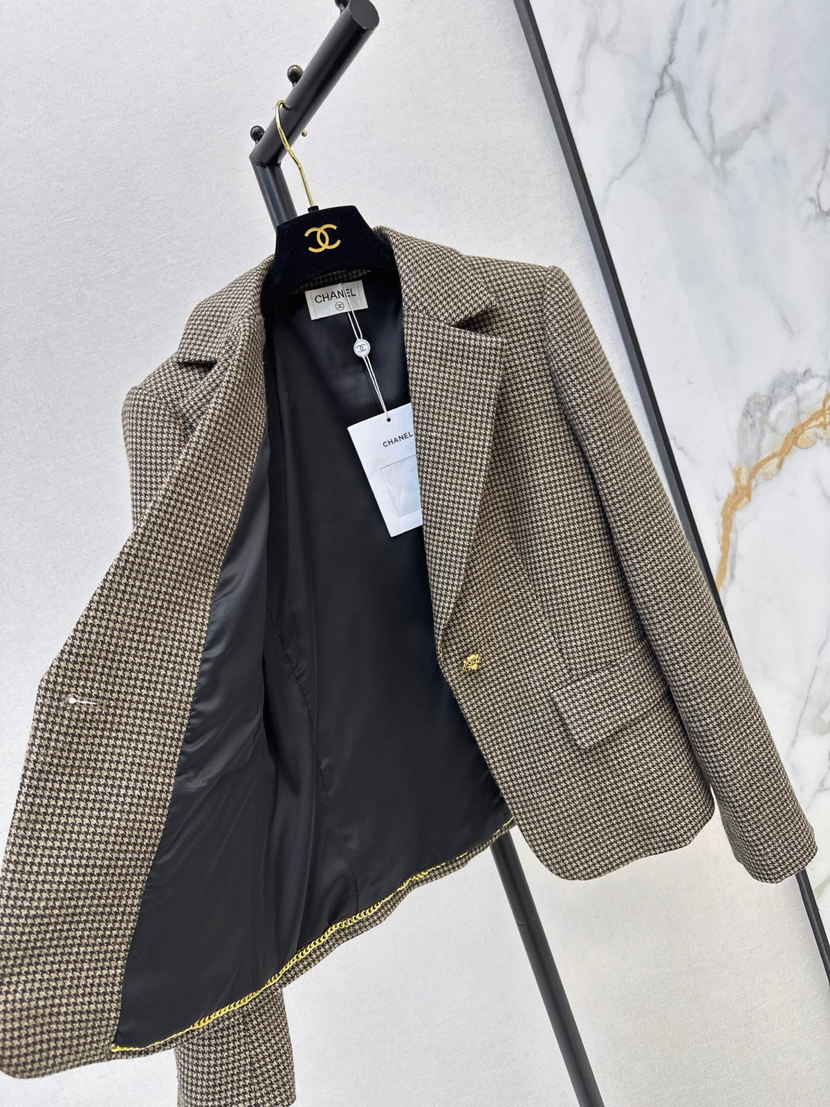 🔥Highest Quality🔥26FW New Retro Houndstooth Blazer 🤎