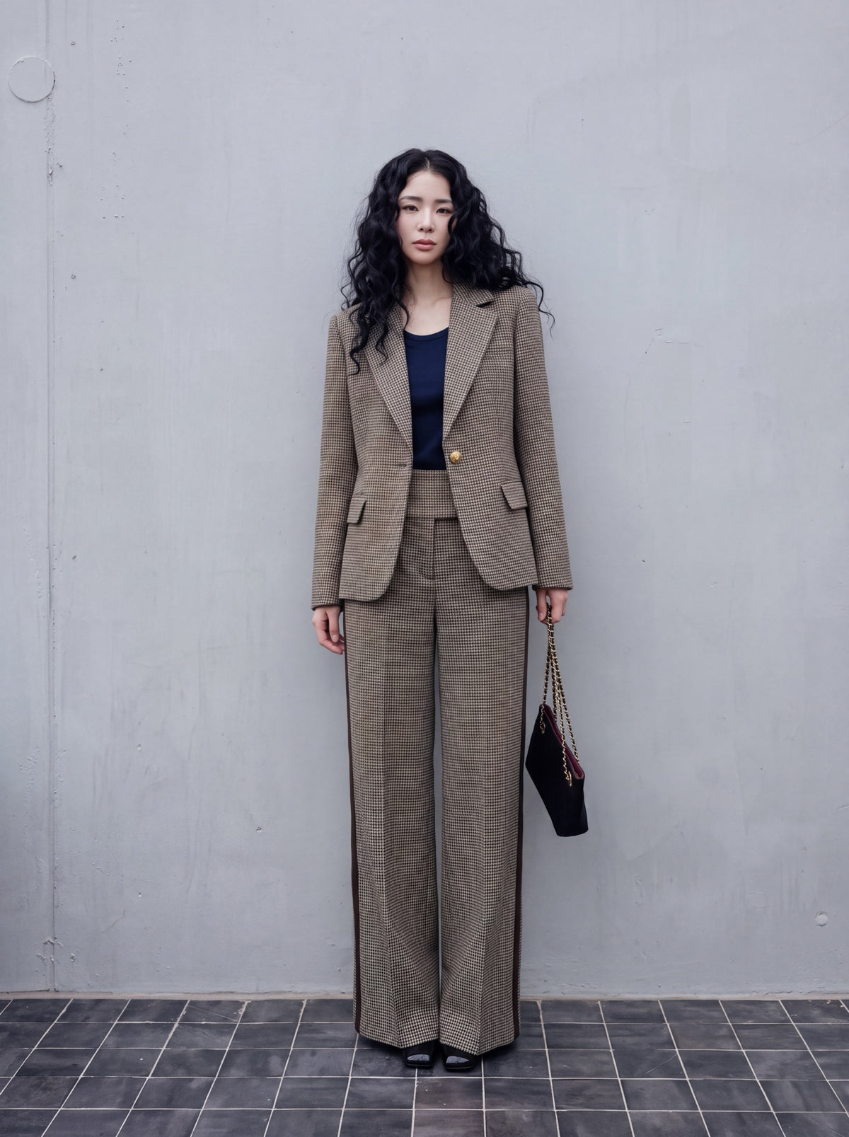 🔥Highest Quality🔥26FW New Retro Houndstooth Blazer 🤎