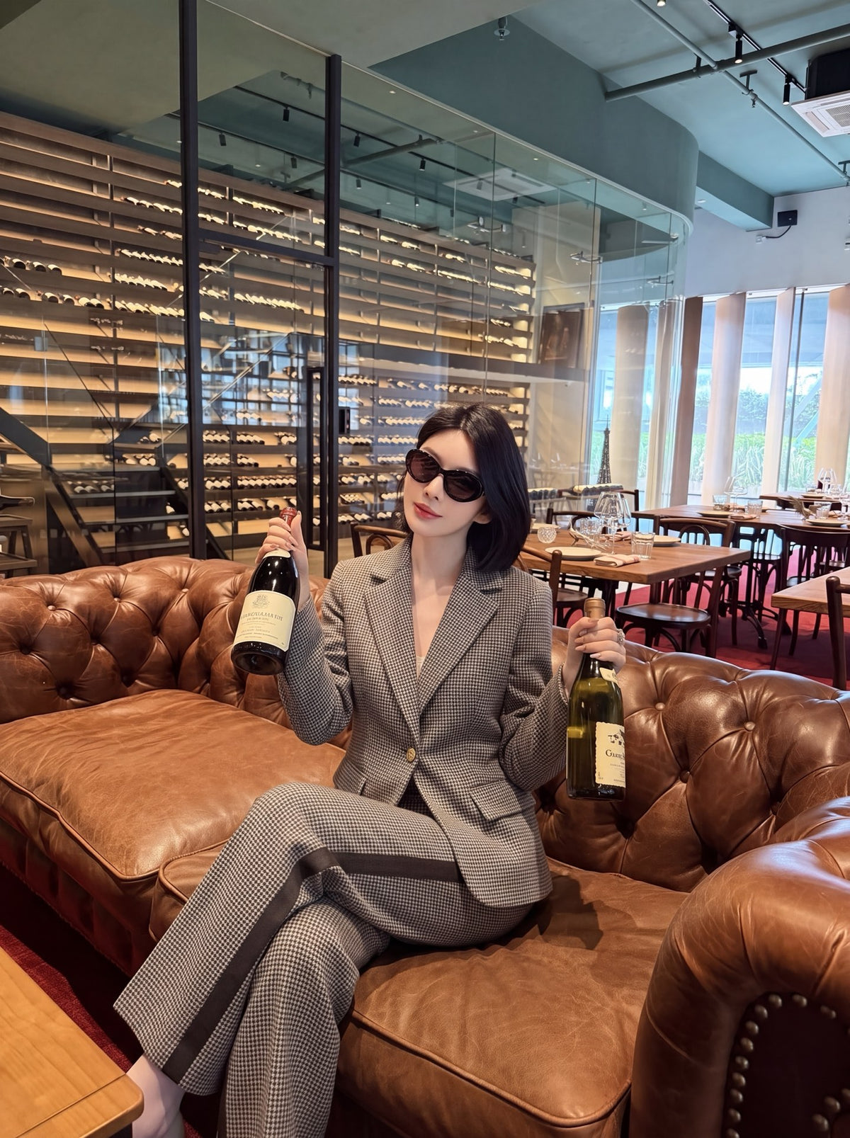 🔥Highest Quality🔥26FW New Retro Houndstooth Blazer 🤎