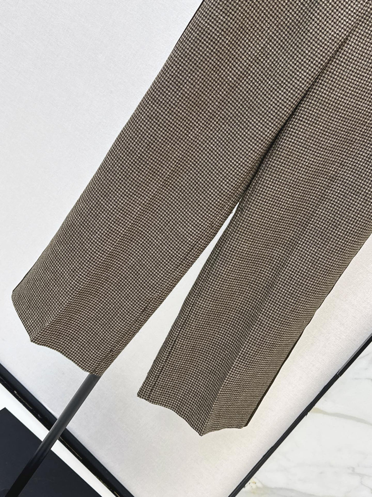 🔥Highest Quality🔥26FW New: Vintage-style straight-leg trousers in houndstooth 🤎