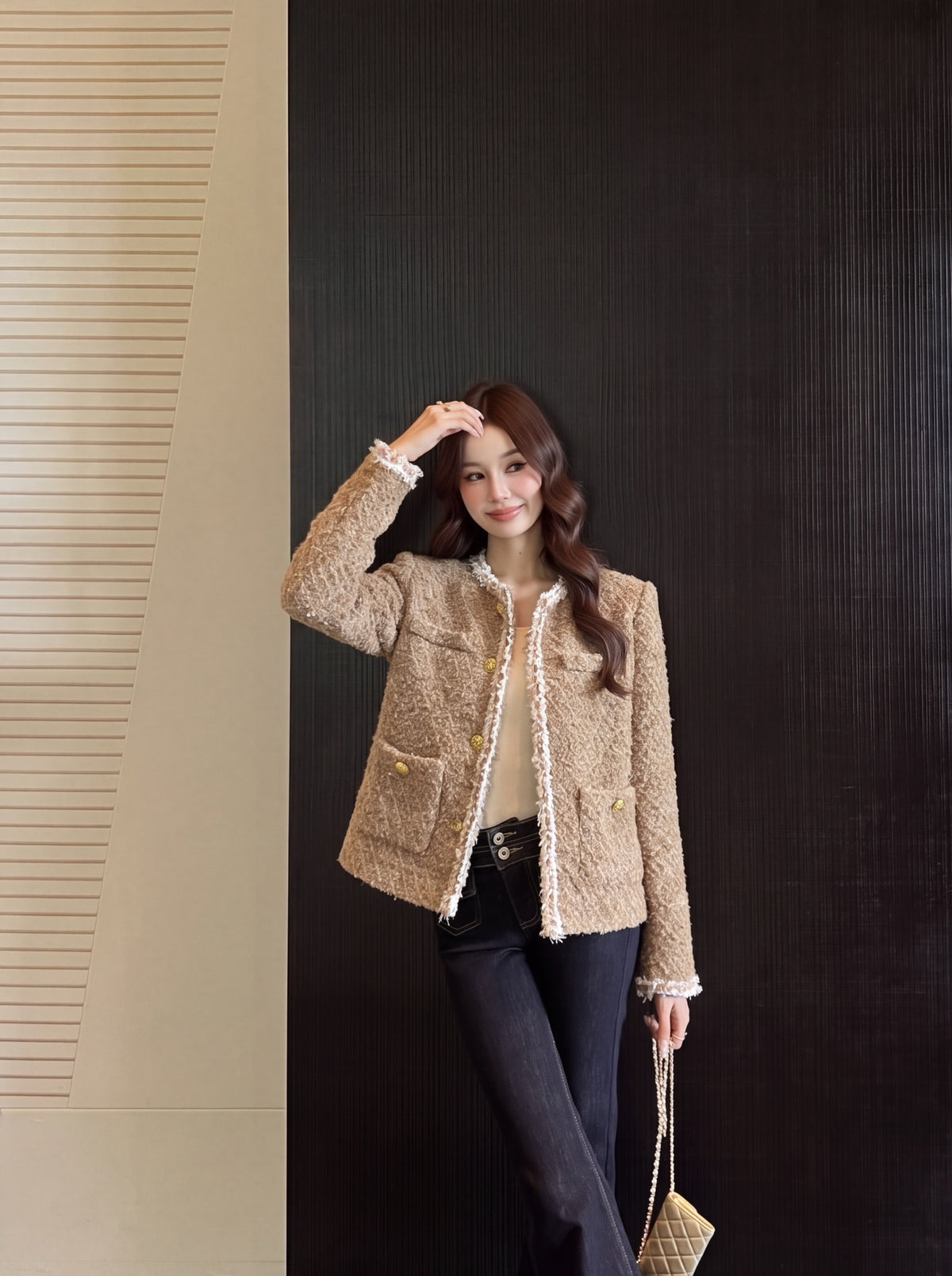 26FW New Crew-Neck Knit Jacket 🤎