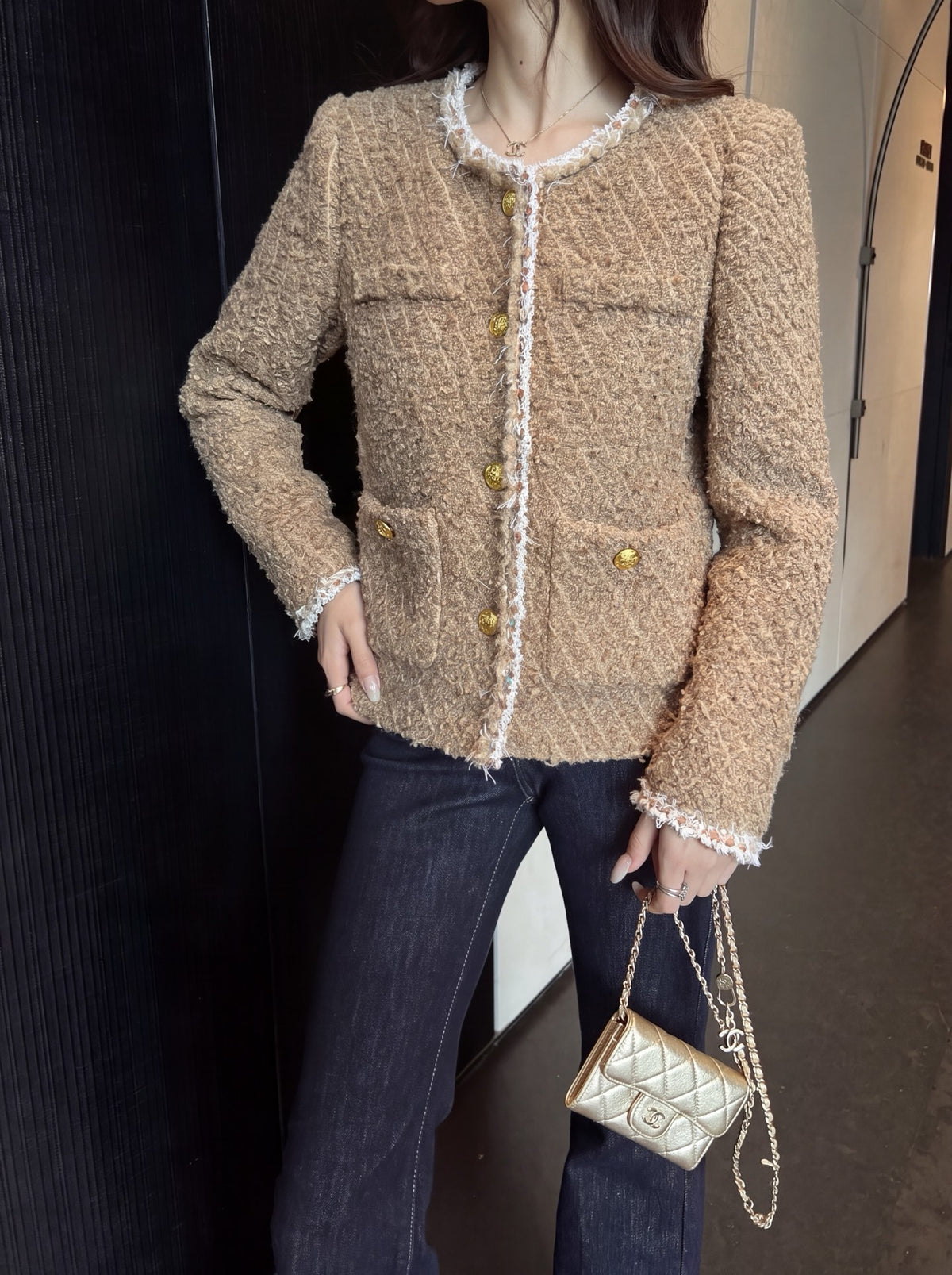 26FW New Crew-Neck Knit Jacket 🤎