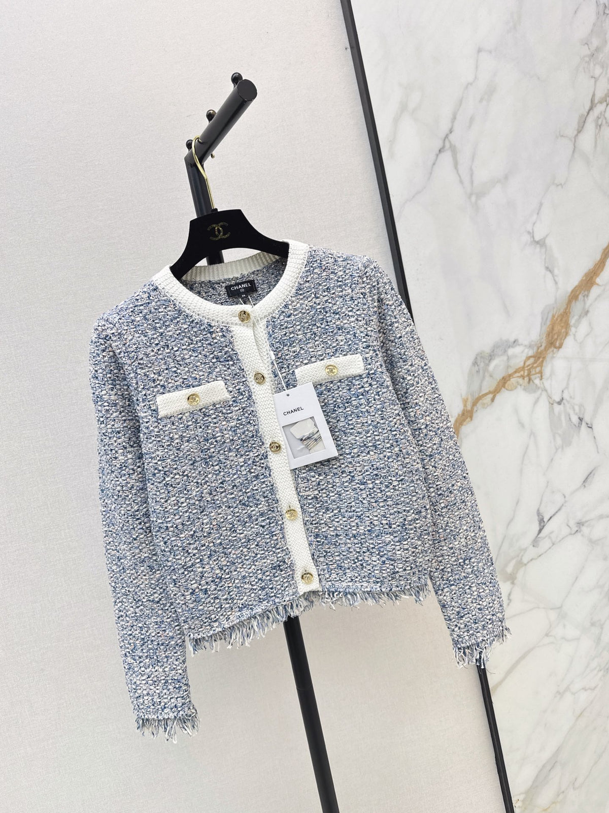26FW New Multicolor Tassel Knit Cardigan 🩵