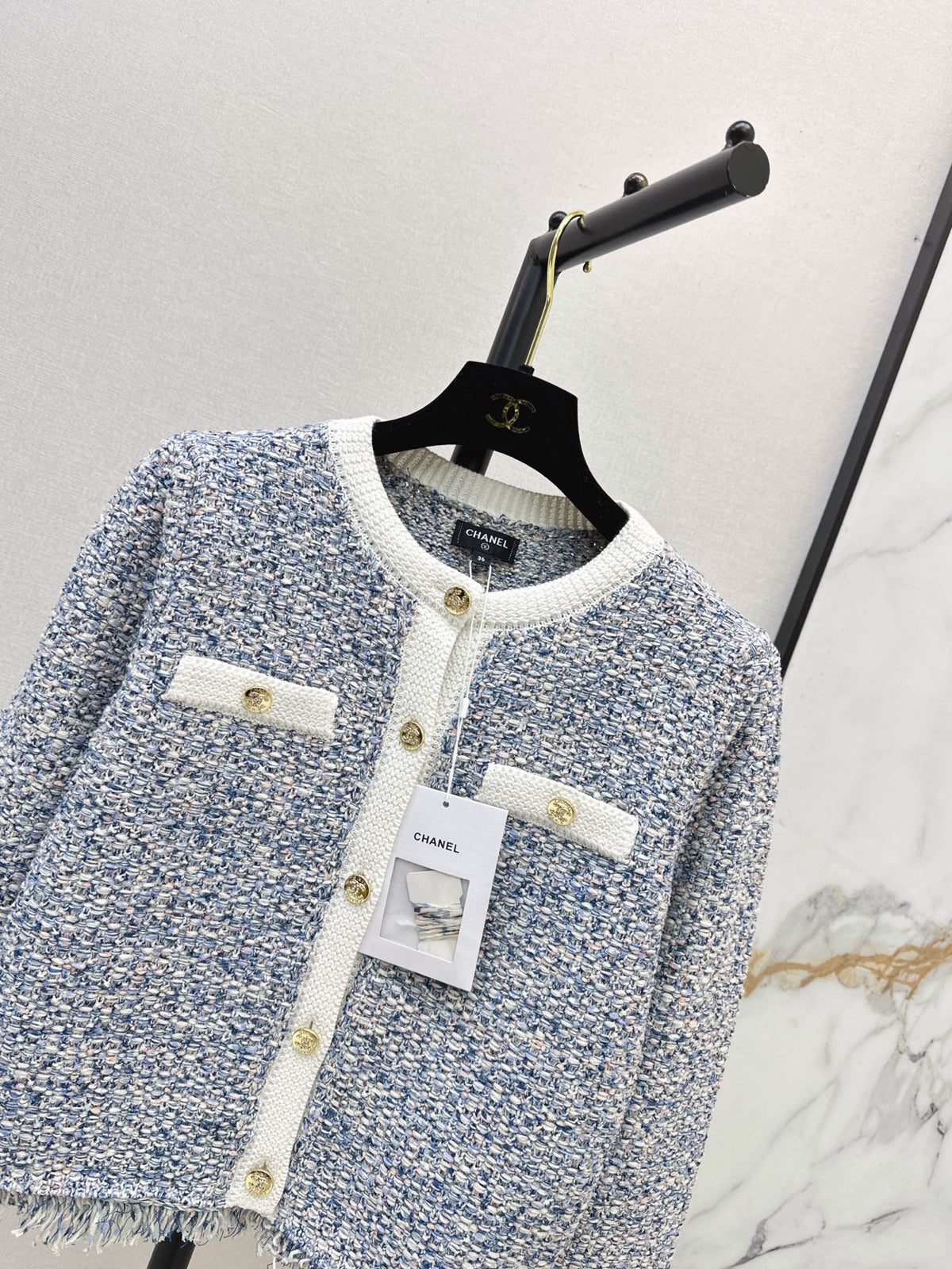26FW New Multicolor Tassel Knit Cardigan 🩵