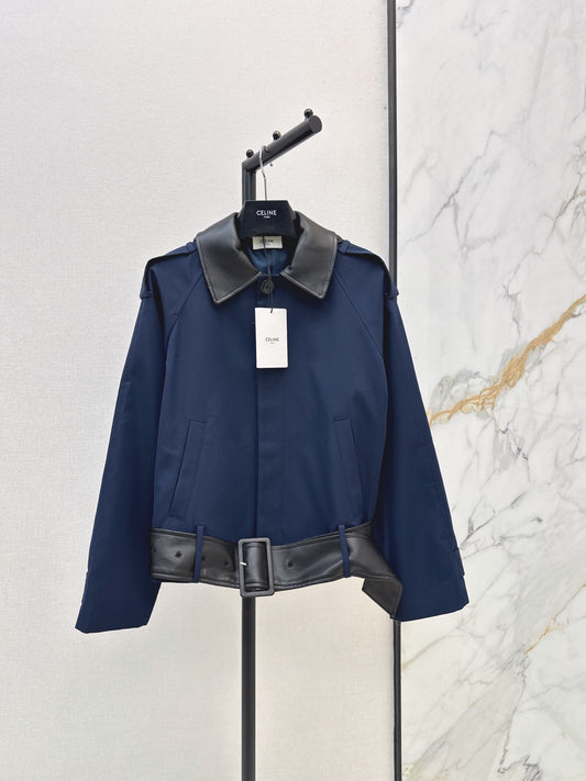 26FW New Navy Short Trench-Style Jacket 🖤