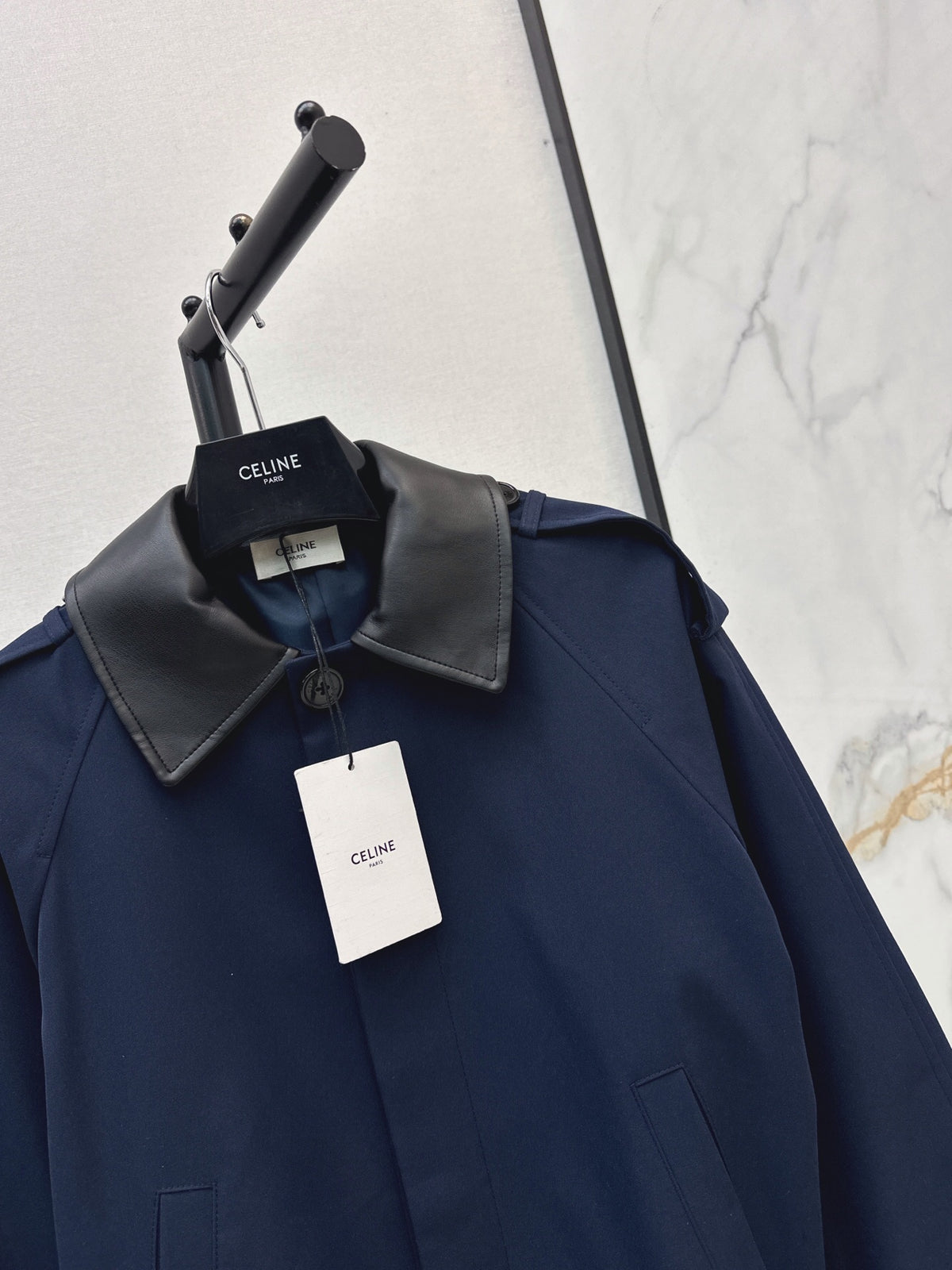 26FW New Navy Short Trench-Style Jacket 🖤