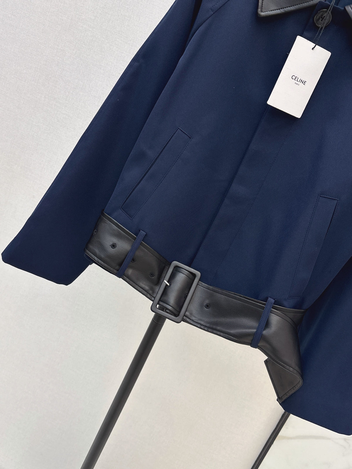 26FW New Navy Short Trench-Style Jacket 🖤