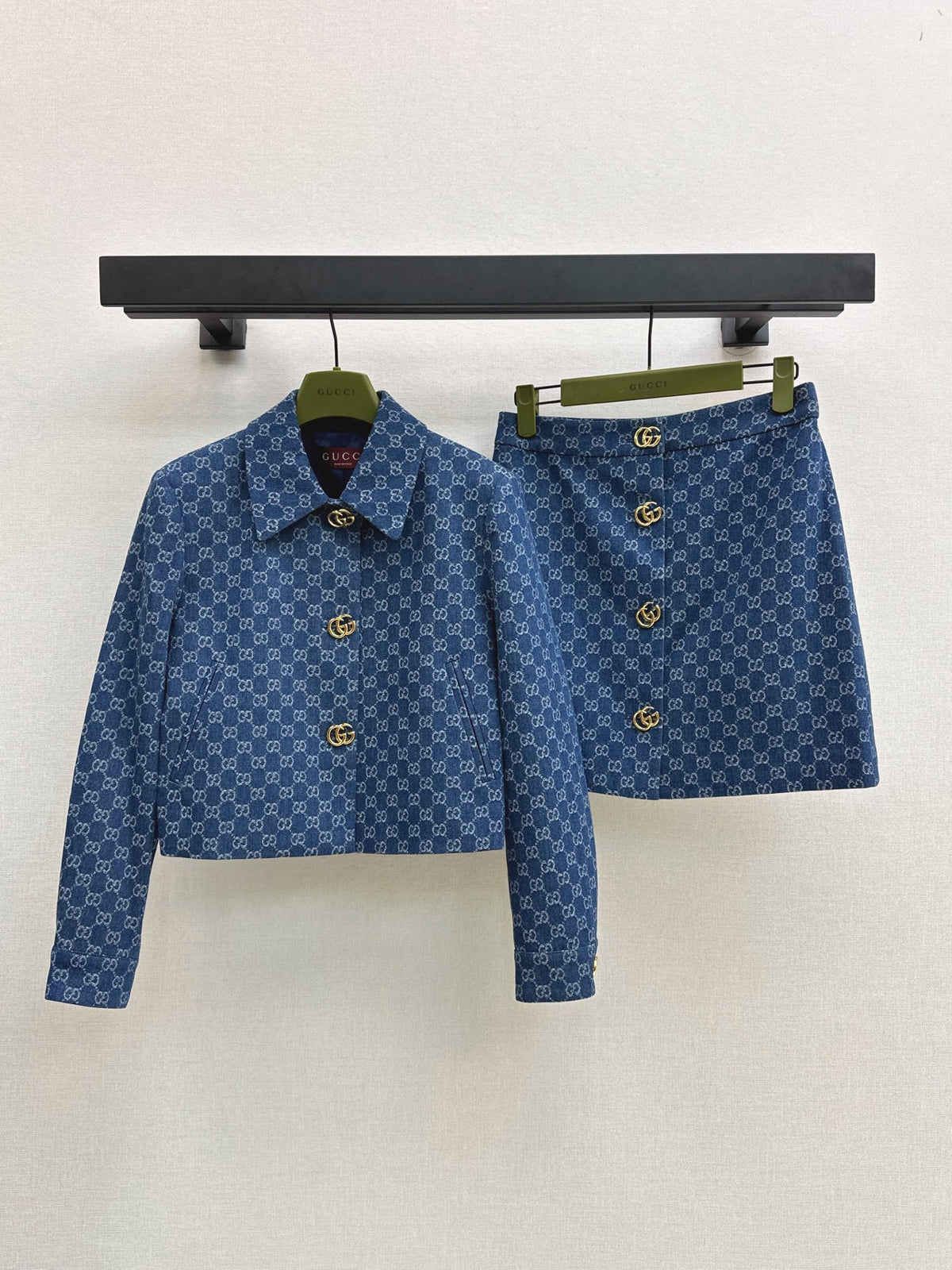 26FW New Denim Double-G Jacquard Set 💙