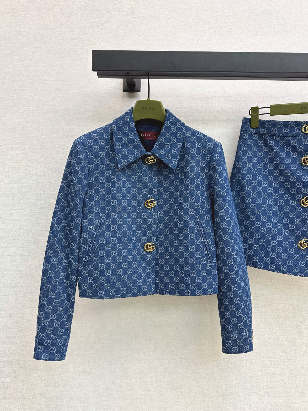 26FW New Denim Double-G Jacquard Set 💙