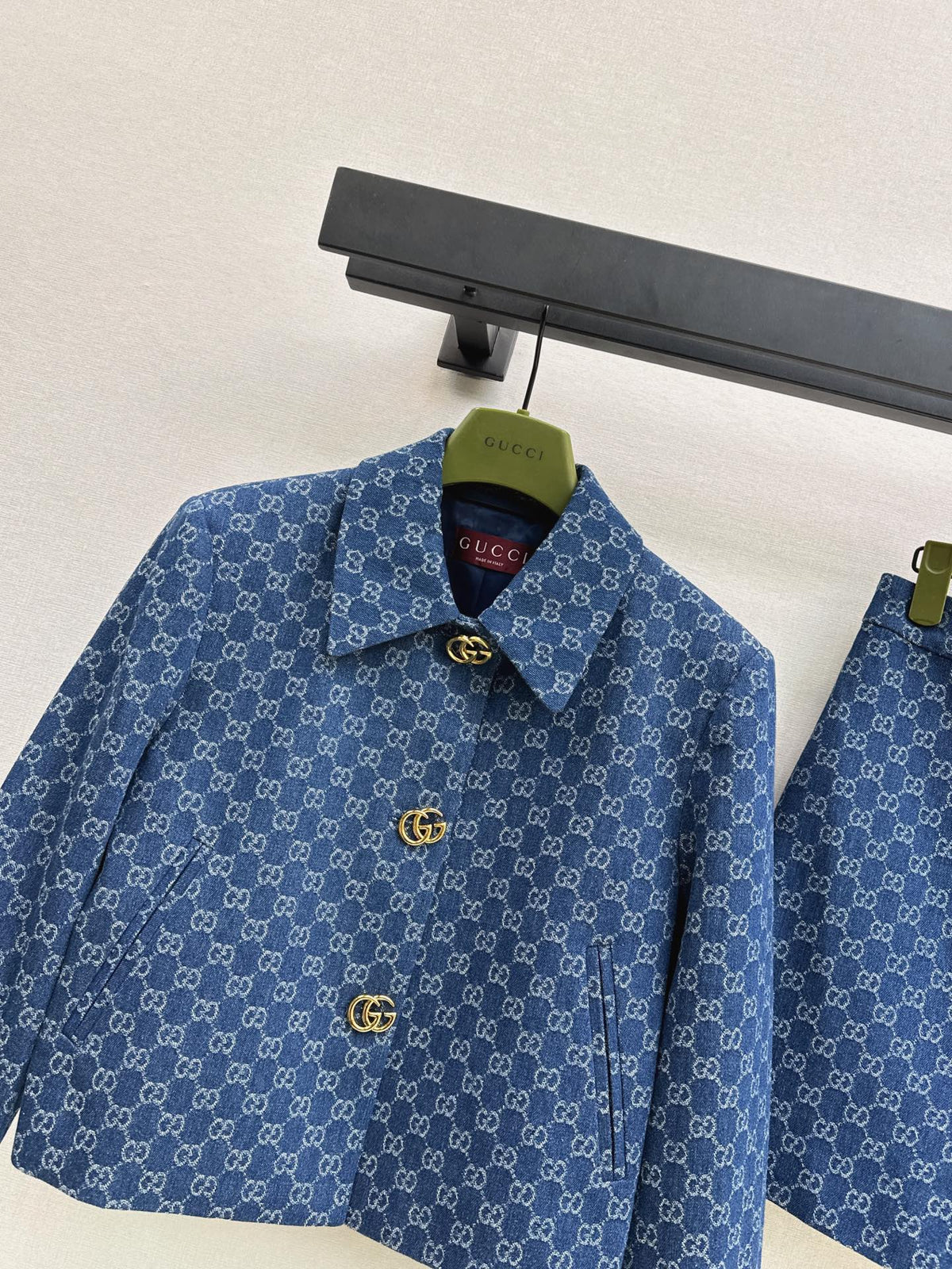 26FW New Denim Double-G Jacquard Set 💙