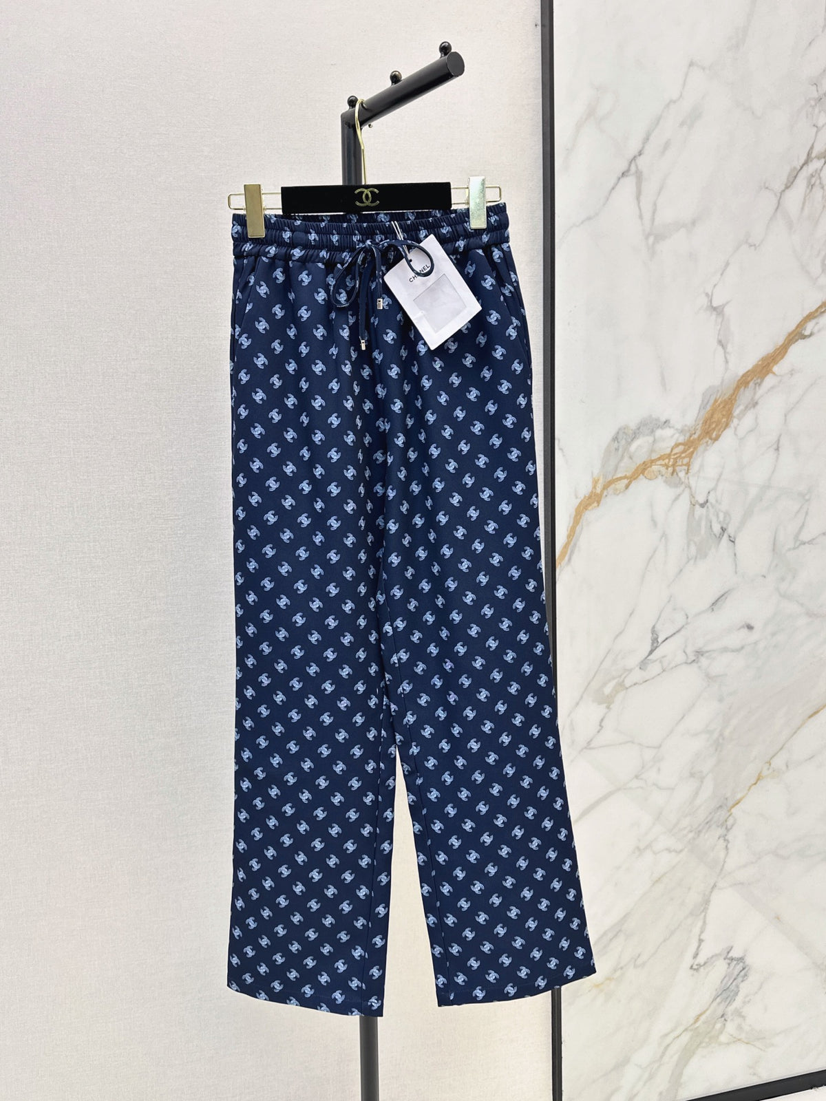26FW New Straight-Leg Trousers with Iconic Double-C Monogram 🩵