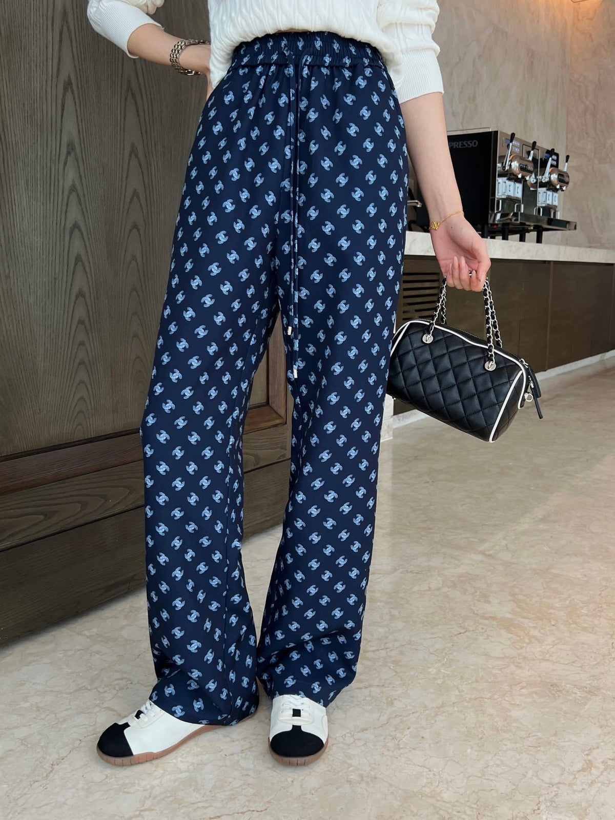 26FW New Straight-Leg Trousers with Iconic Double-C Monogram 🩵