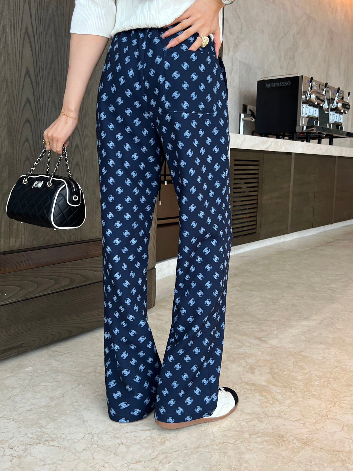 26FW New Straight-Leg Trousers with Iconic Double-C Monogram 🩵