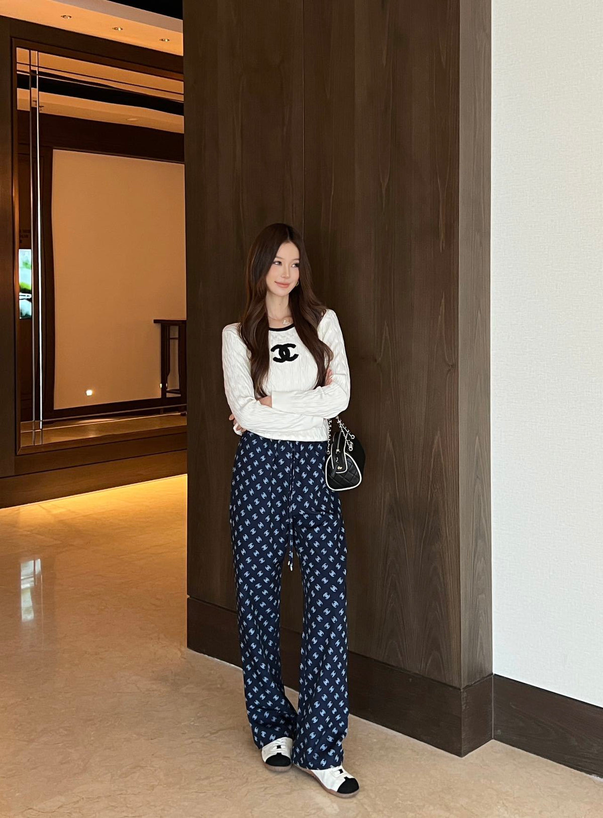 26FW New Straight-Leg Trousers with Iconic Double-C Monogram 🩵