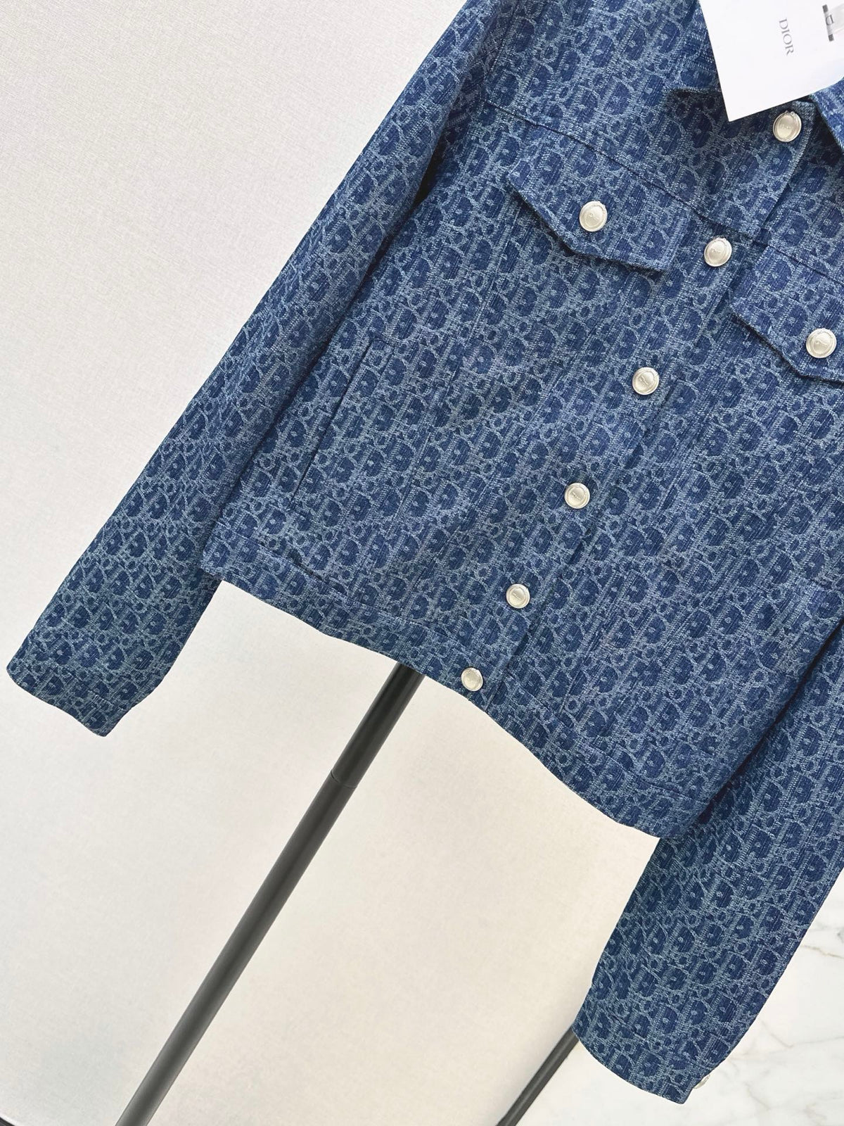 26FW New Monogram Denim Cropped Jacket 🩵