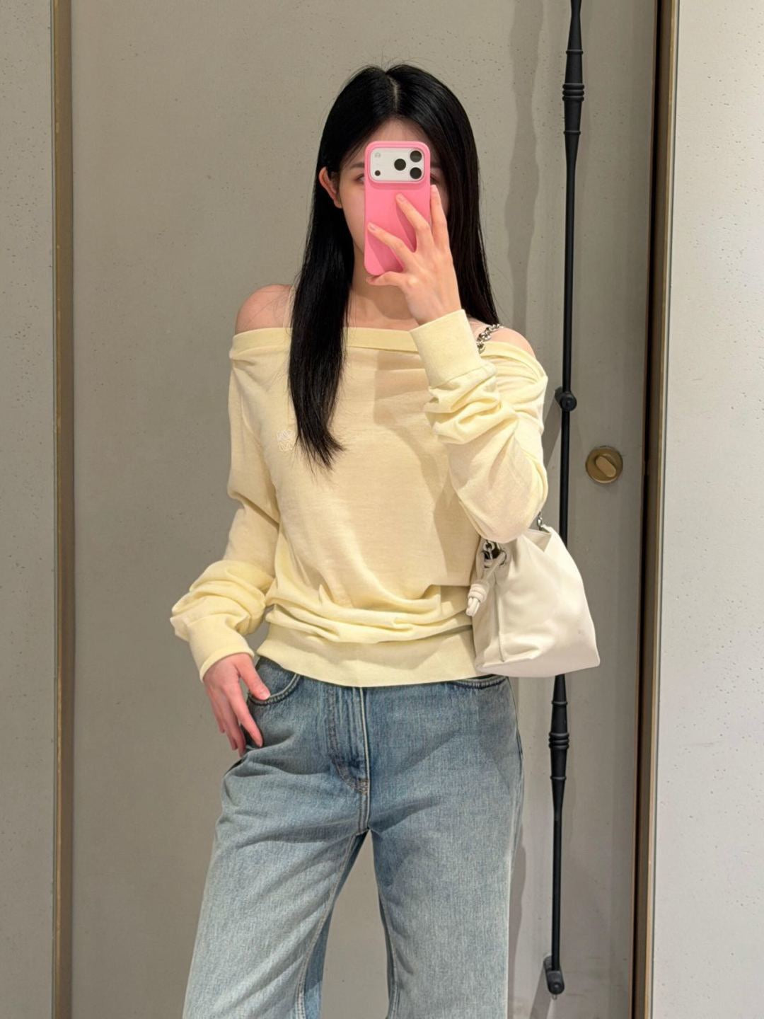 26FW New Boat-Neck Knit Top 💛🖤
