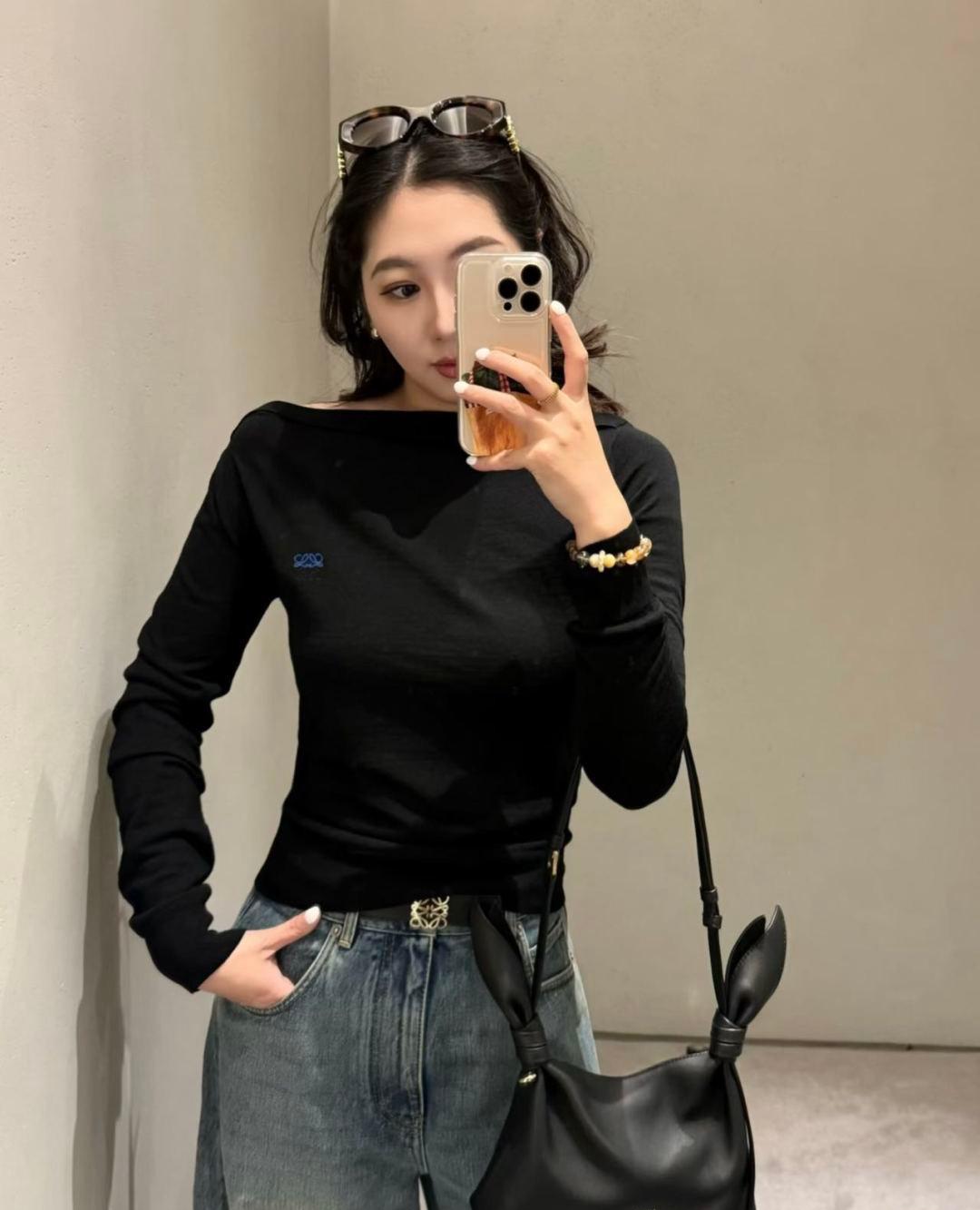 26FW New Boat-Neck Knit Top 💛🖤
