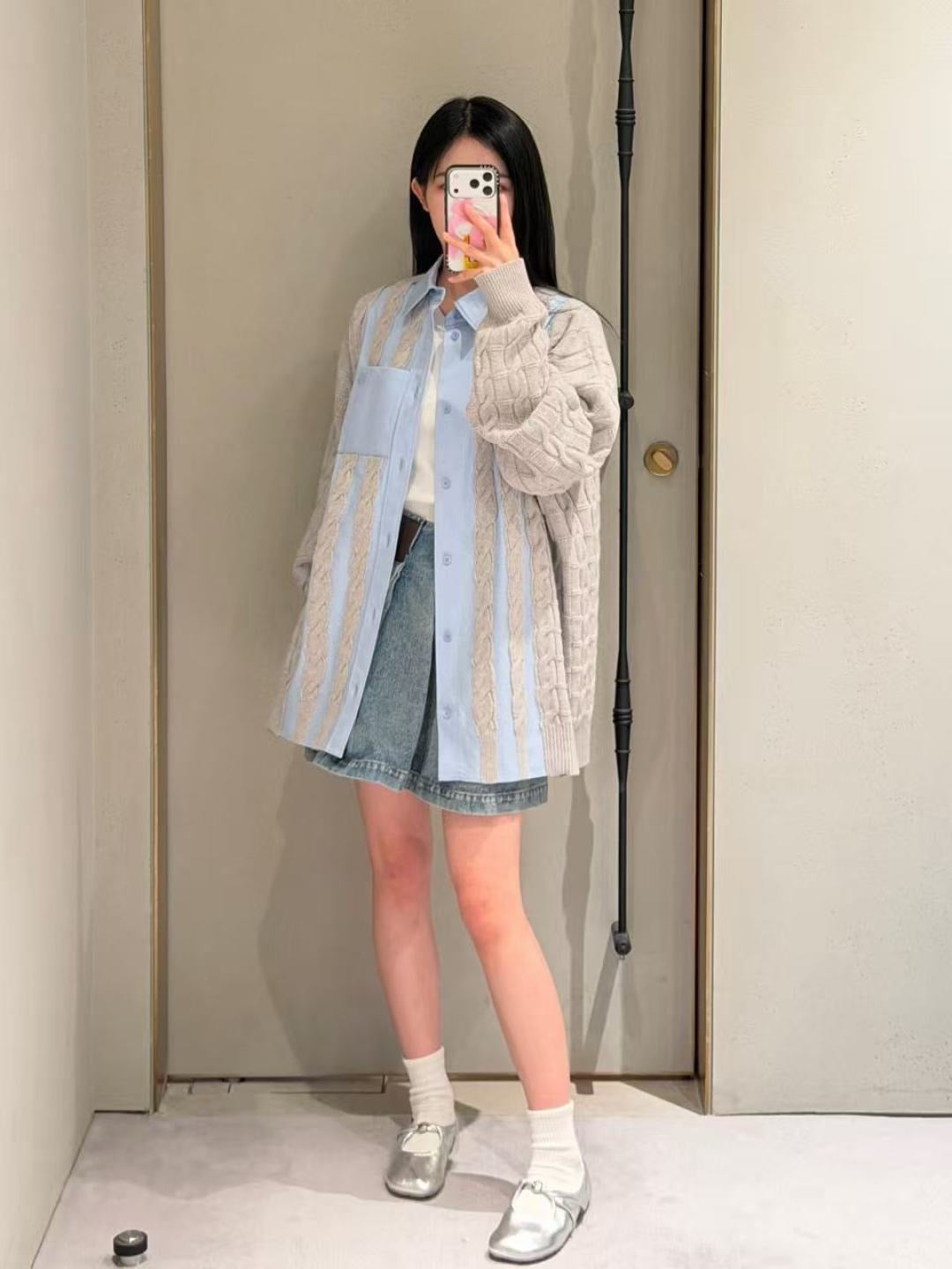 🔥Highest Quality🔥26FW New Loose-Fit Shirt-Style Cardigan 🩵