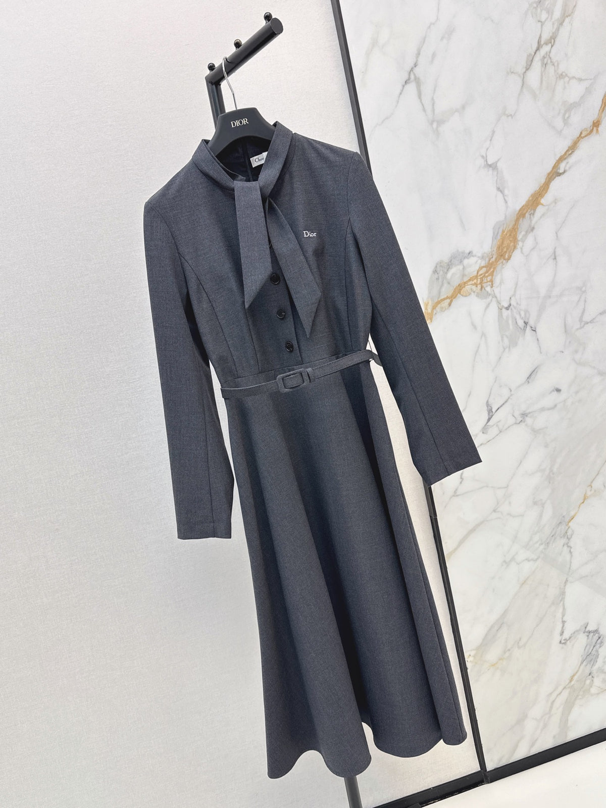 26FW New Long Dress with Ribbon Detail 🖤