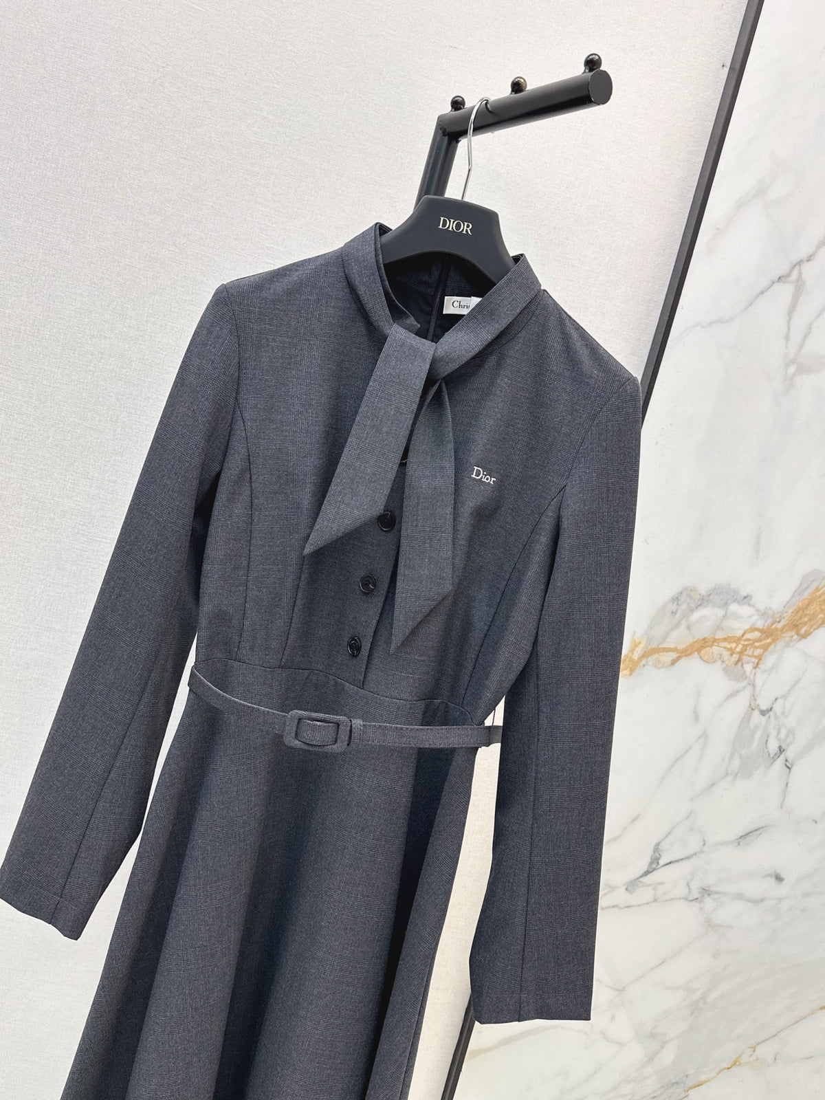 26FW New Long Dress with Ribbon Detail 🖤