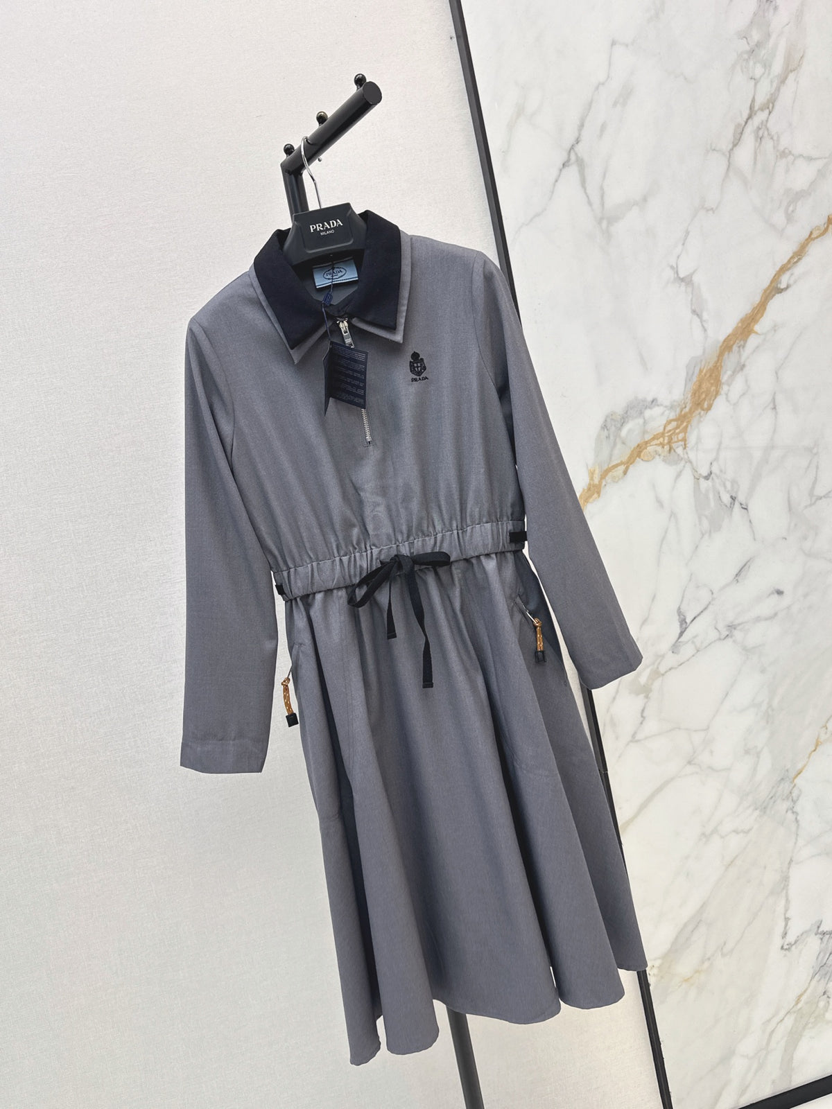 26FW New Collared Long Dress 🩶🖤