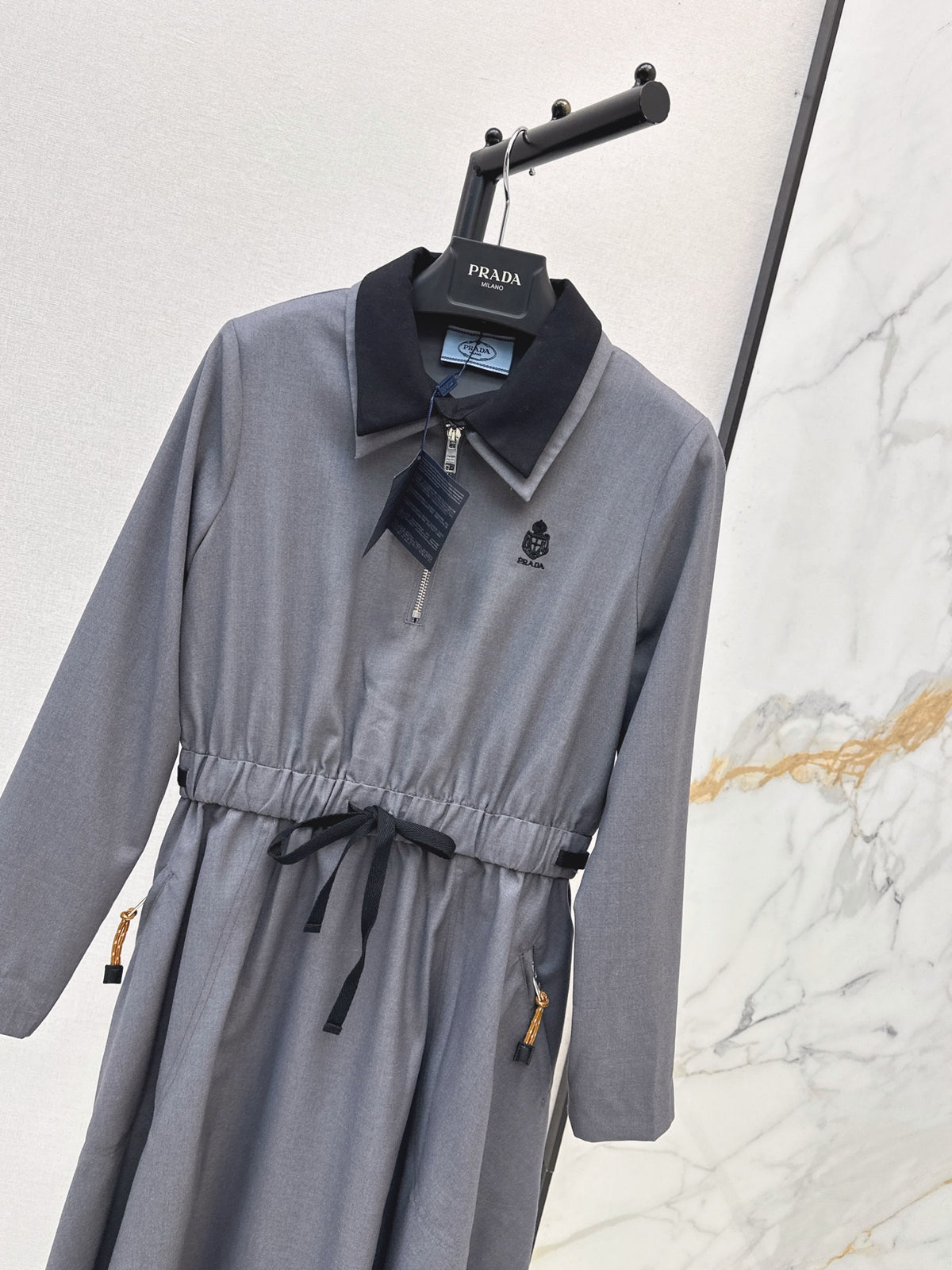 26FW New Collared Long Dress 🩶🖤