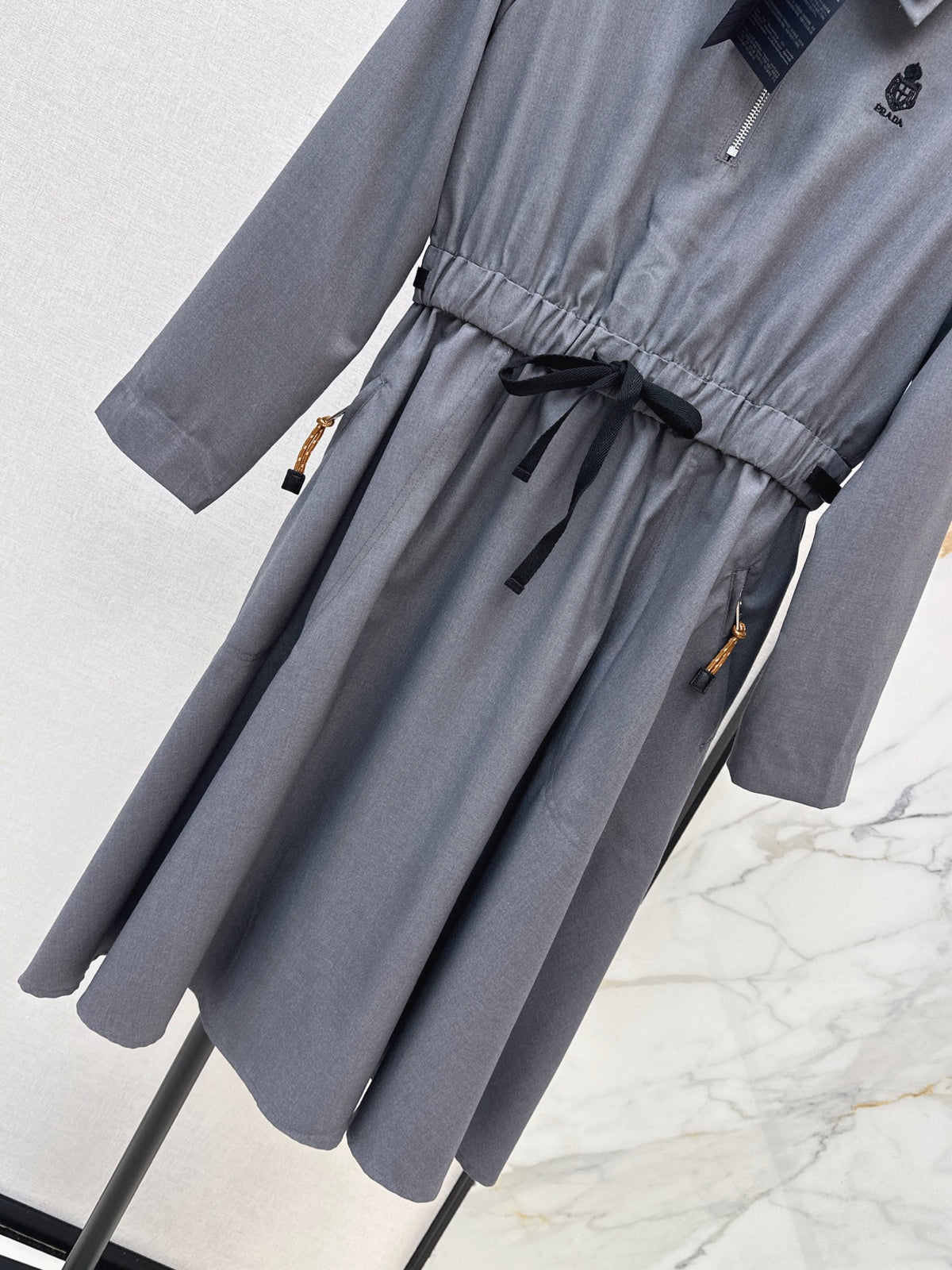 26FW New Collared Long Dress 🩶🖤