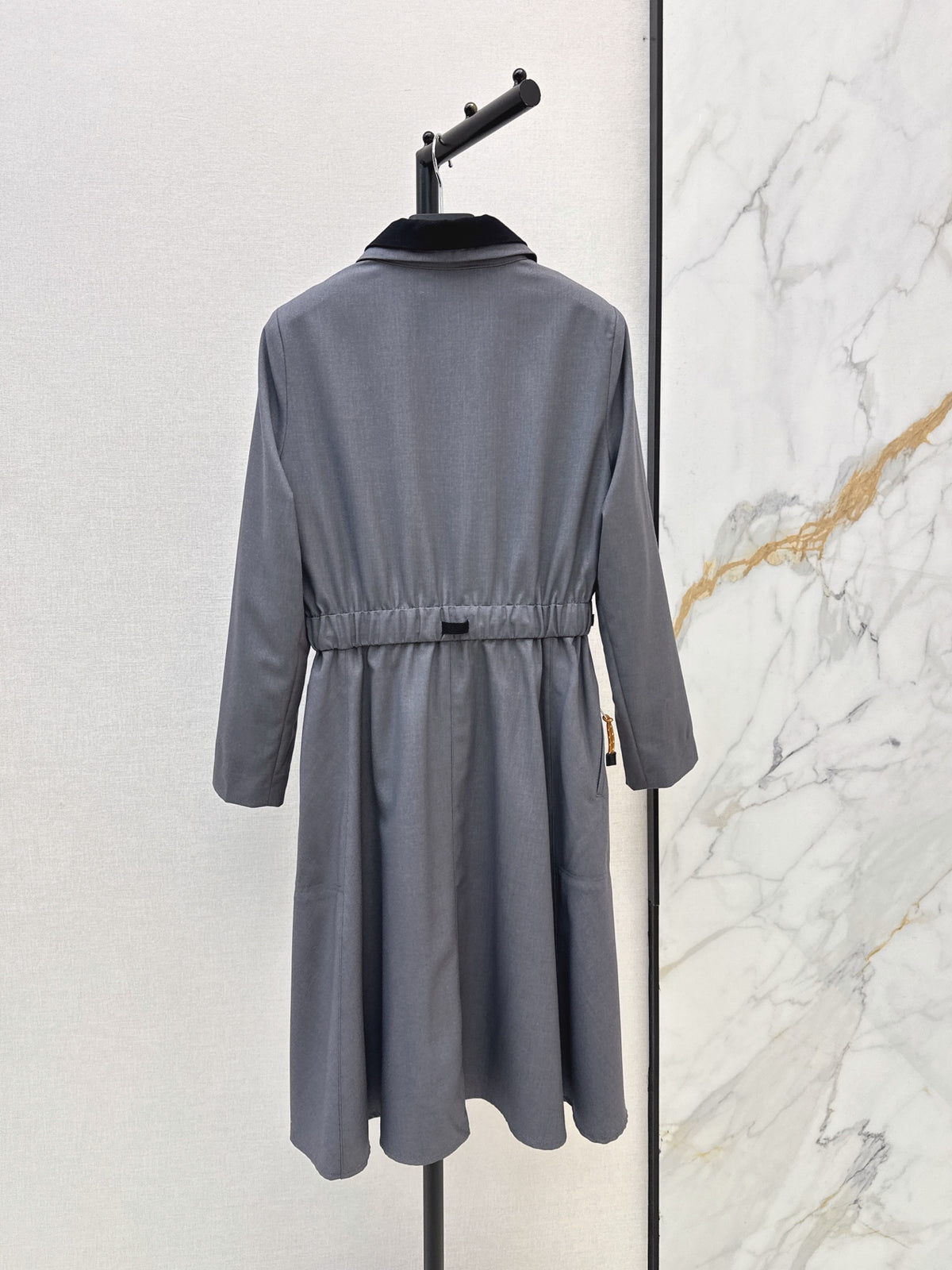 26FW New Collared Long Dress 🩶🖤
