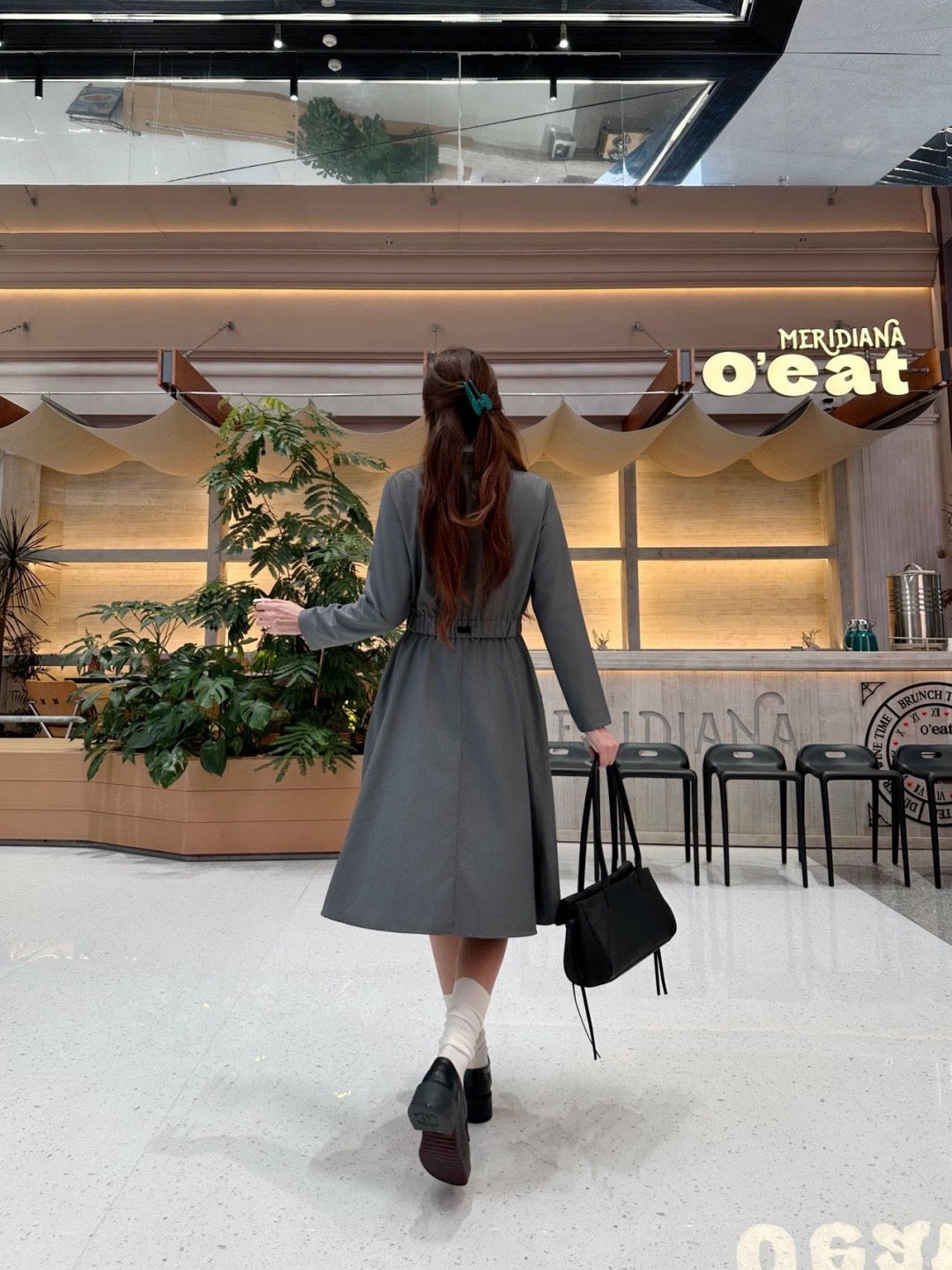 26FW New Collared Long Dress 🩶🖤