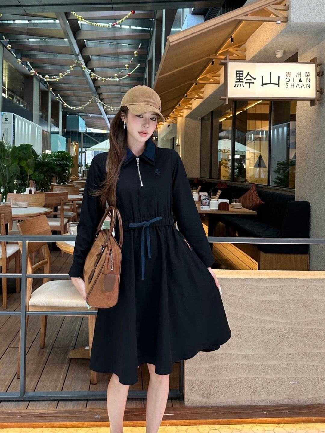 26FW New Collared Long Dress 🩶🖤