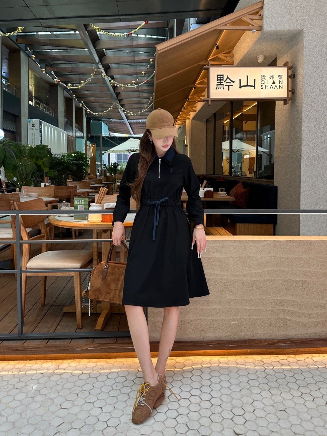 26FW New Collared Long Dress 🩶🖤