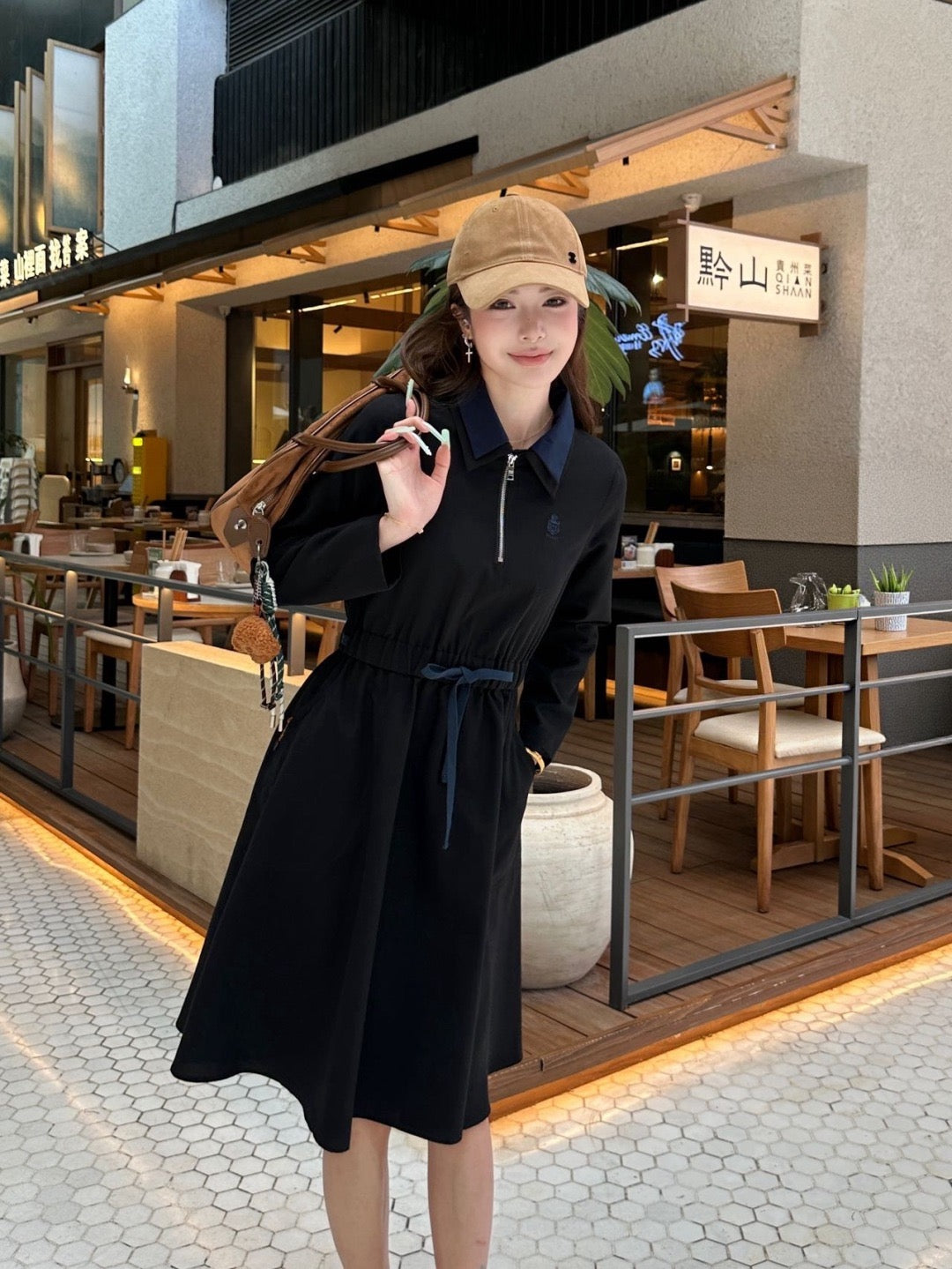 26FW New Collared Long Dress 🩶🖤