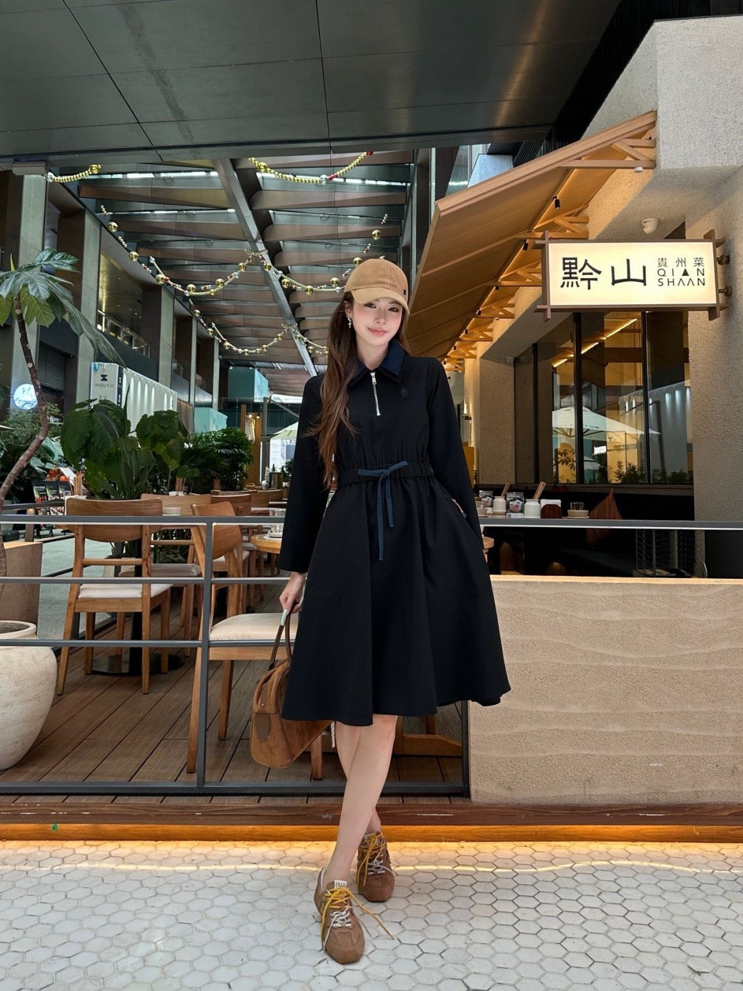 26FW New Collared Long Dress 🩶🖤