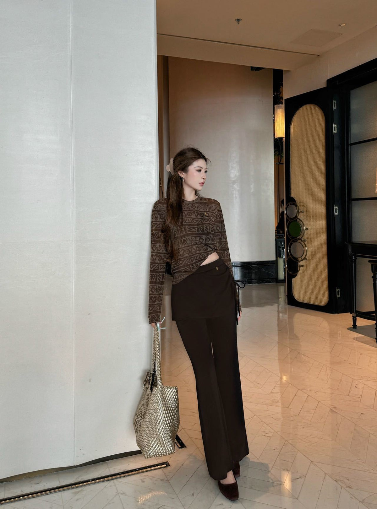 26FW New Faux-Layered Skort 🤎🖤
