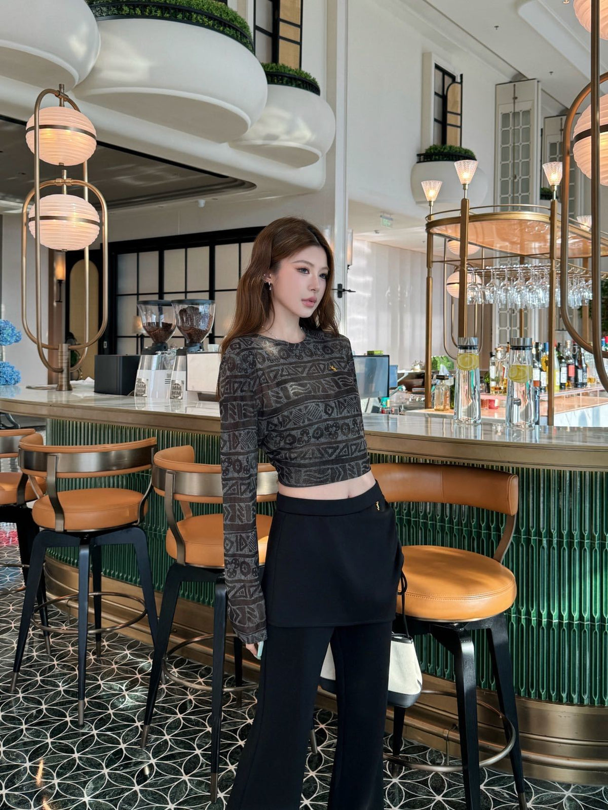 26FW New Faux-Layered Skort 🤎🖤