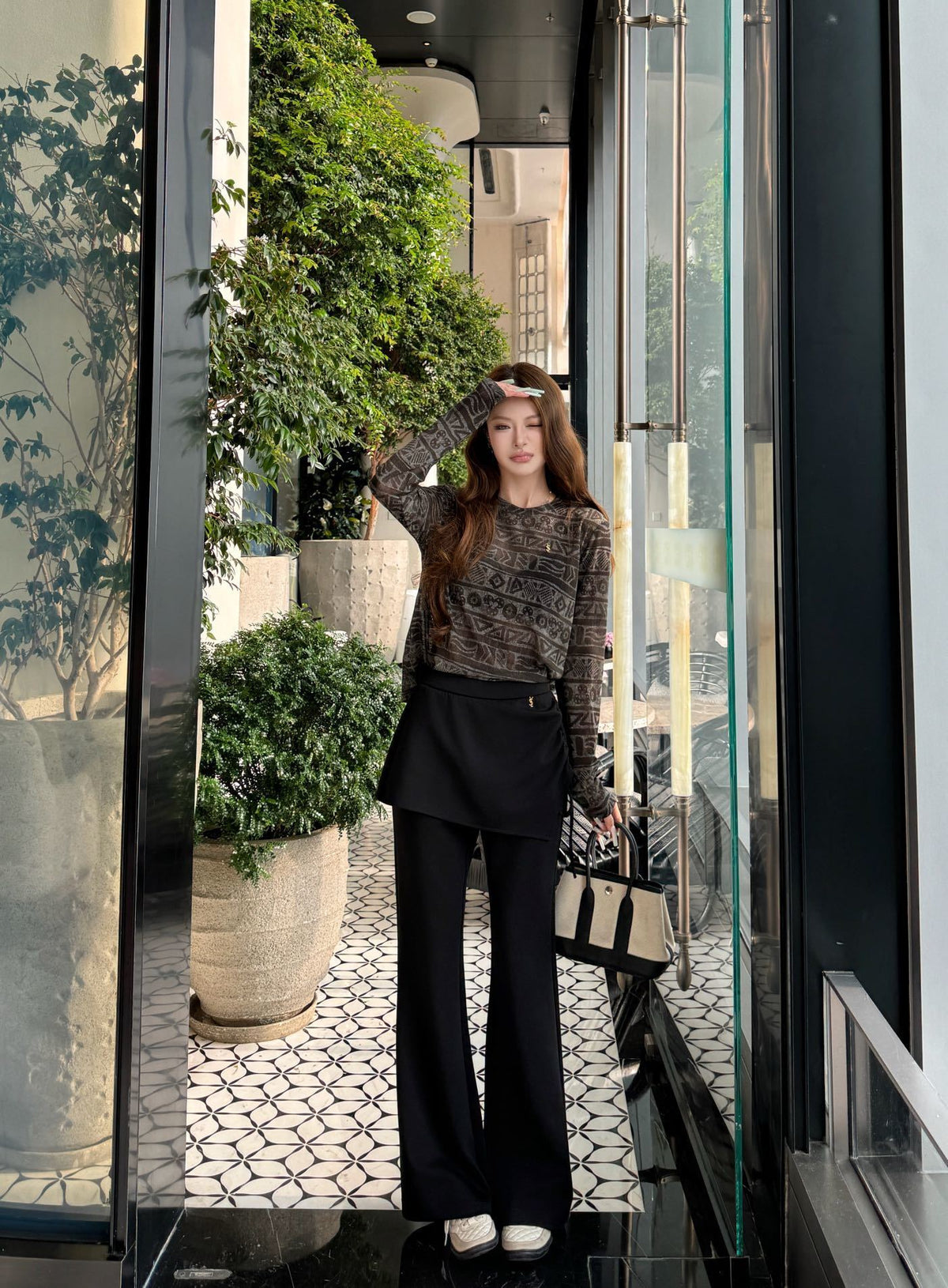 26FW New Faux-Layered Skort 🤎🖤