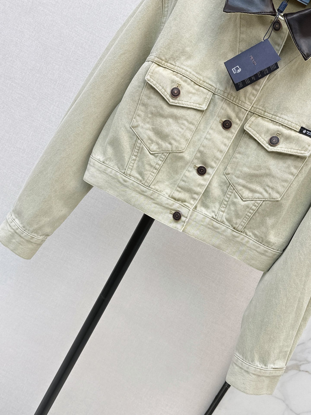 26FW New Distressed Cropped Denim Jacket 🤍