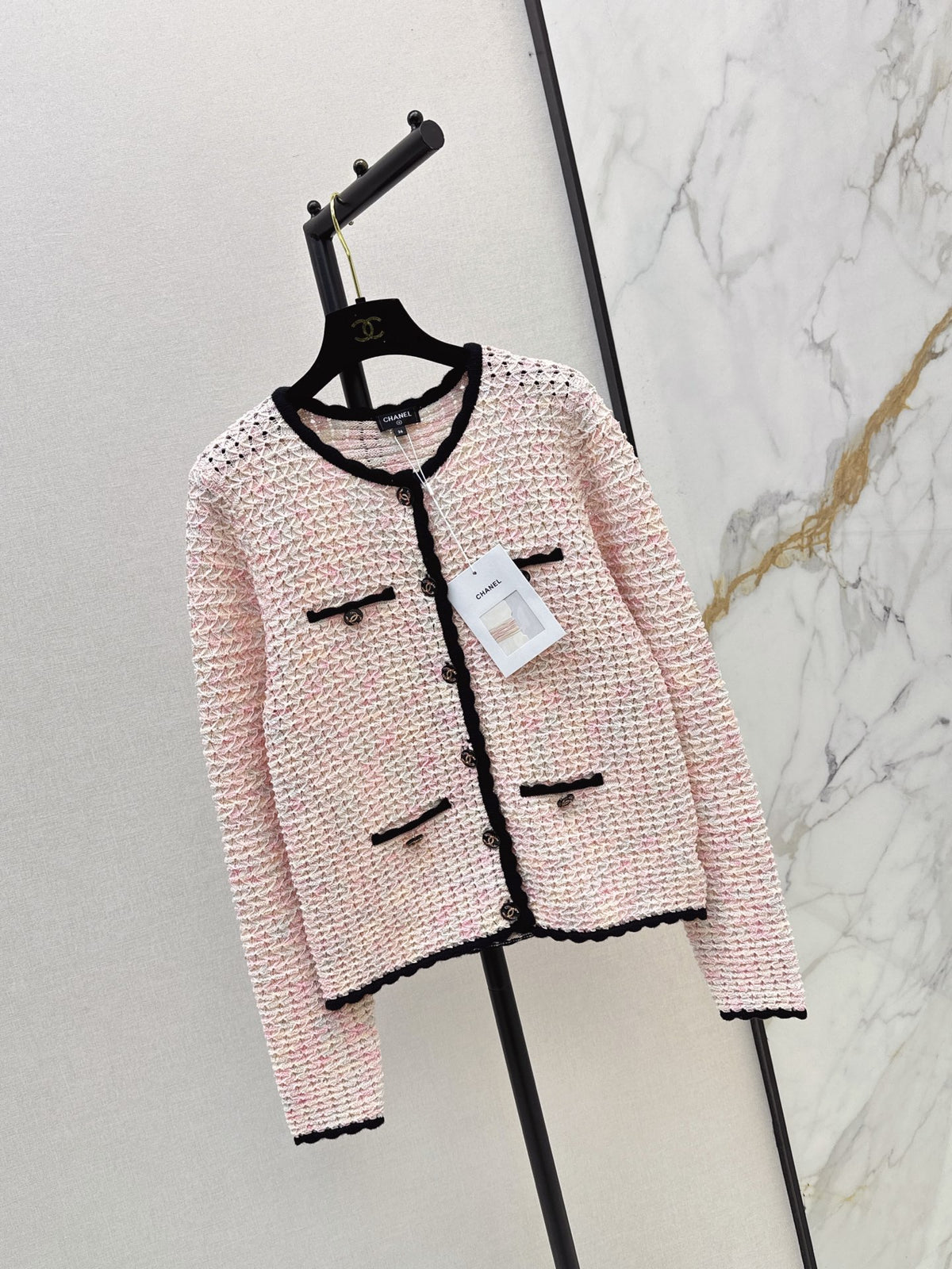 26FW New Cut-out Crew Neck Cardigan 🩷🩶