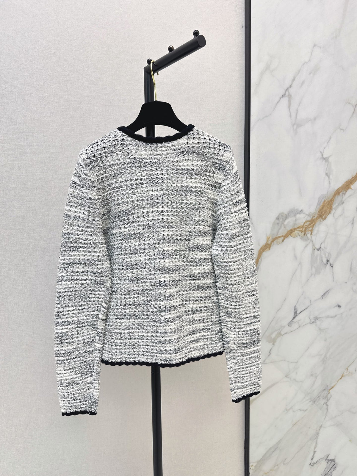 26FW New Cut-out Crew Neck Cardigan 🩷🩶